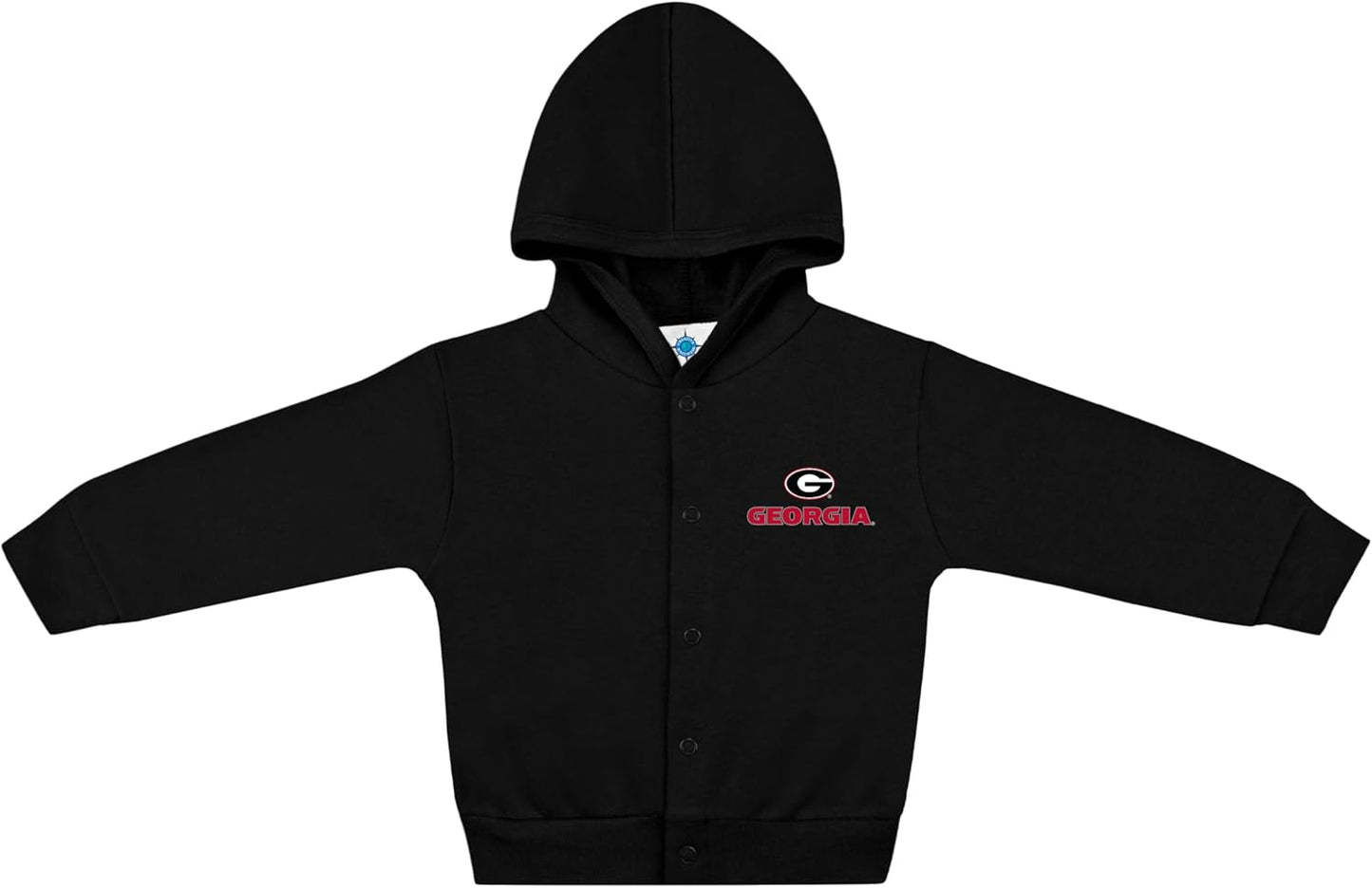 Creative Knitwear College Baby Snap Hooded Jacket - Team Logo, Multiple Colors, for Boys & Girls, (0-24 Months)