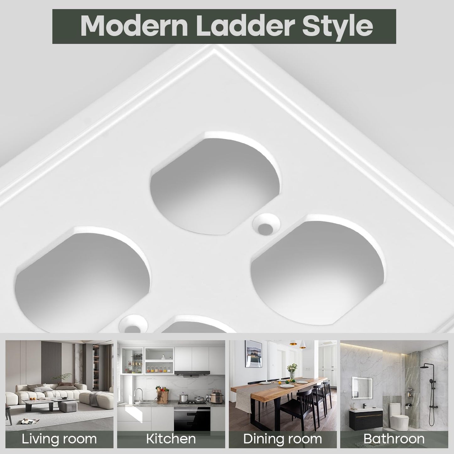 Double Duplex Outlet Cover Wall Plate White Classic Decorative Duplex Receptacle Cover Electrical Switch Plates and Outlet Covers 2-Gang Wall Plates, 2 Pack