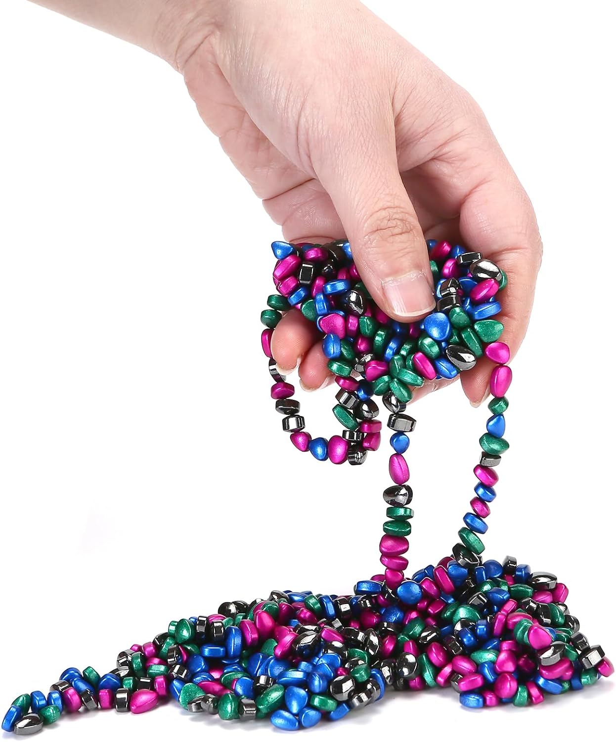 550pcs Multicolor 4 in 1 Magnet Balls Desk Toys for Adults, Ferrite Crags Magnetic Putty Desk Fidget Toys for Office