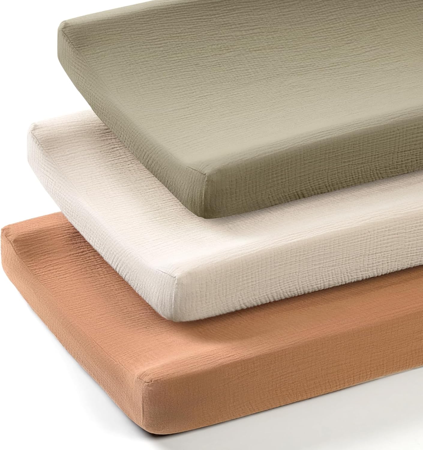 lulumoon Baby Changing Pad Cover: Muslin Diaper Changing Table Pad Cover - Changing Pad Sheets for Girls Boys