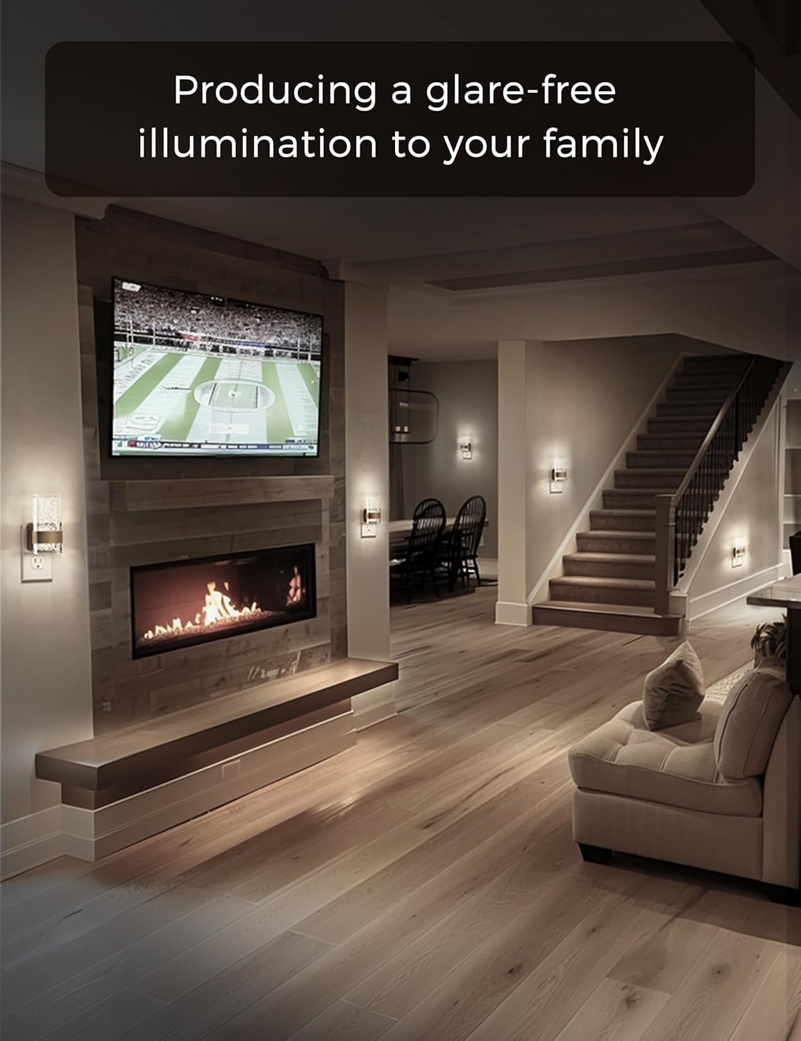 L LOHAS LED Night Light [2Pack], Night Lights Plug Into Wall, Decorative Night Lights with Dusk-to-Dawn Sensor, 0-100LM Dimmable Acrylic Nightlight, 5000K Aesthetic nightlight for Bathroom, Home Decor