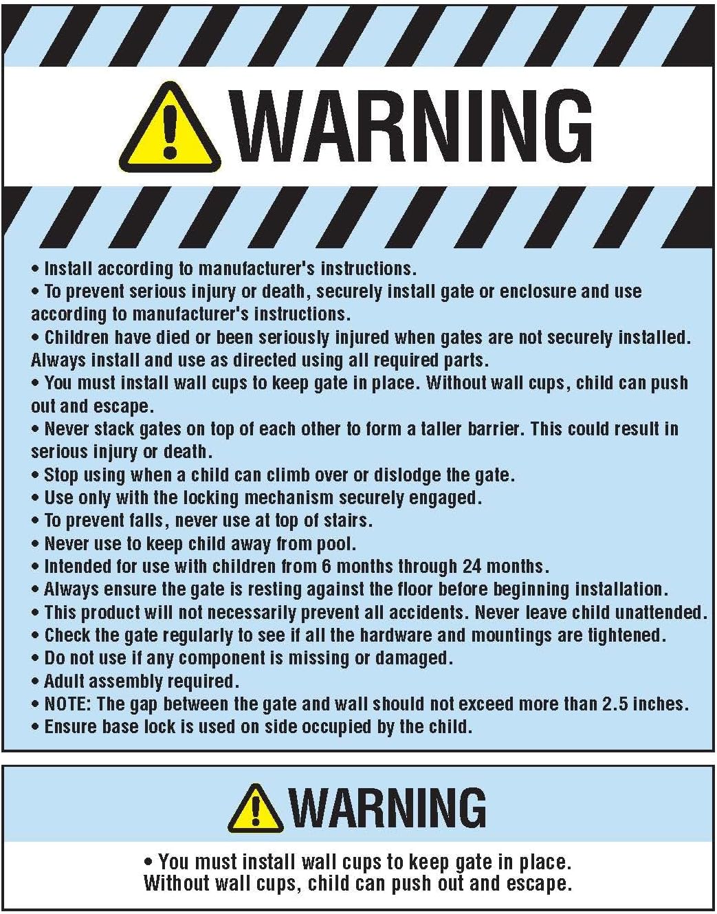 Regalo Easy Step 38.5-Inch Wide Walk Thru Baby Gate, Includes 6-Inch Extension Kit, Pressure Mount Kit, Wall Cups, Black