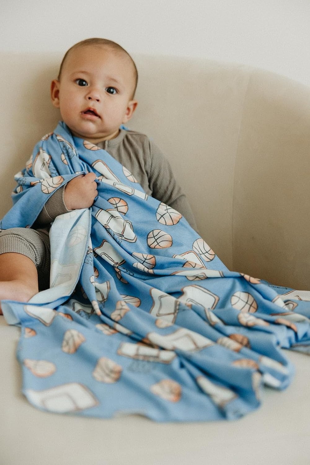 Copper Pearl Baby Swaddle Blanket - Premium Knit Baby Blanket, Large Soft Stretchy Receiving Blankets for Baby Boy and Girl, Swaddles for Newborn, Infant, and Toddler (Dunk)