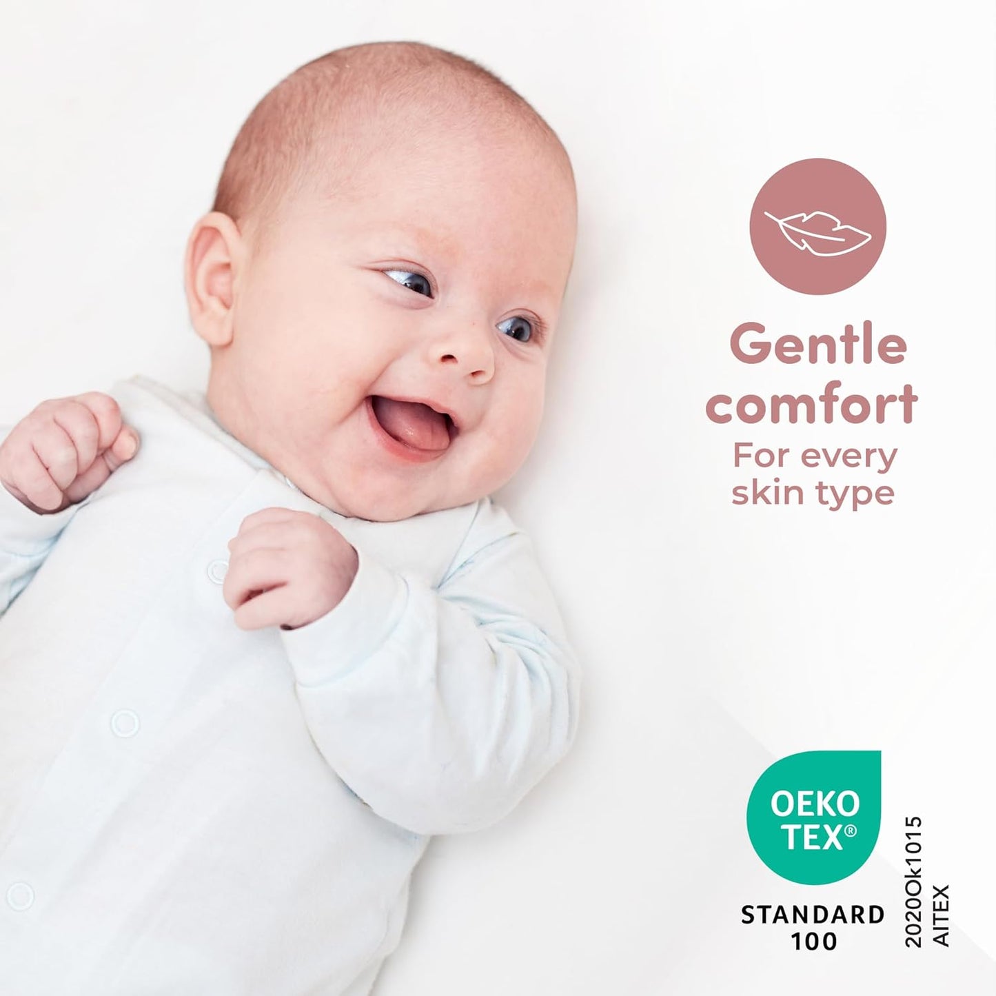 Sweety Fox 2-Pack Crib Sheets - Soft Jersey Cotton Fitted Sheets for Boys and Girls, Mini Crib Sheets, Toddler Bed Sheets (White/Pink)