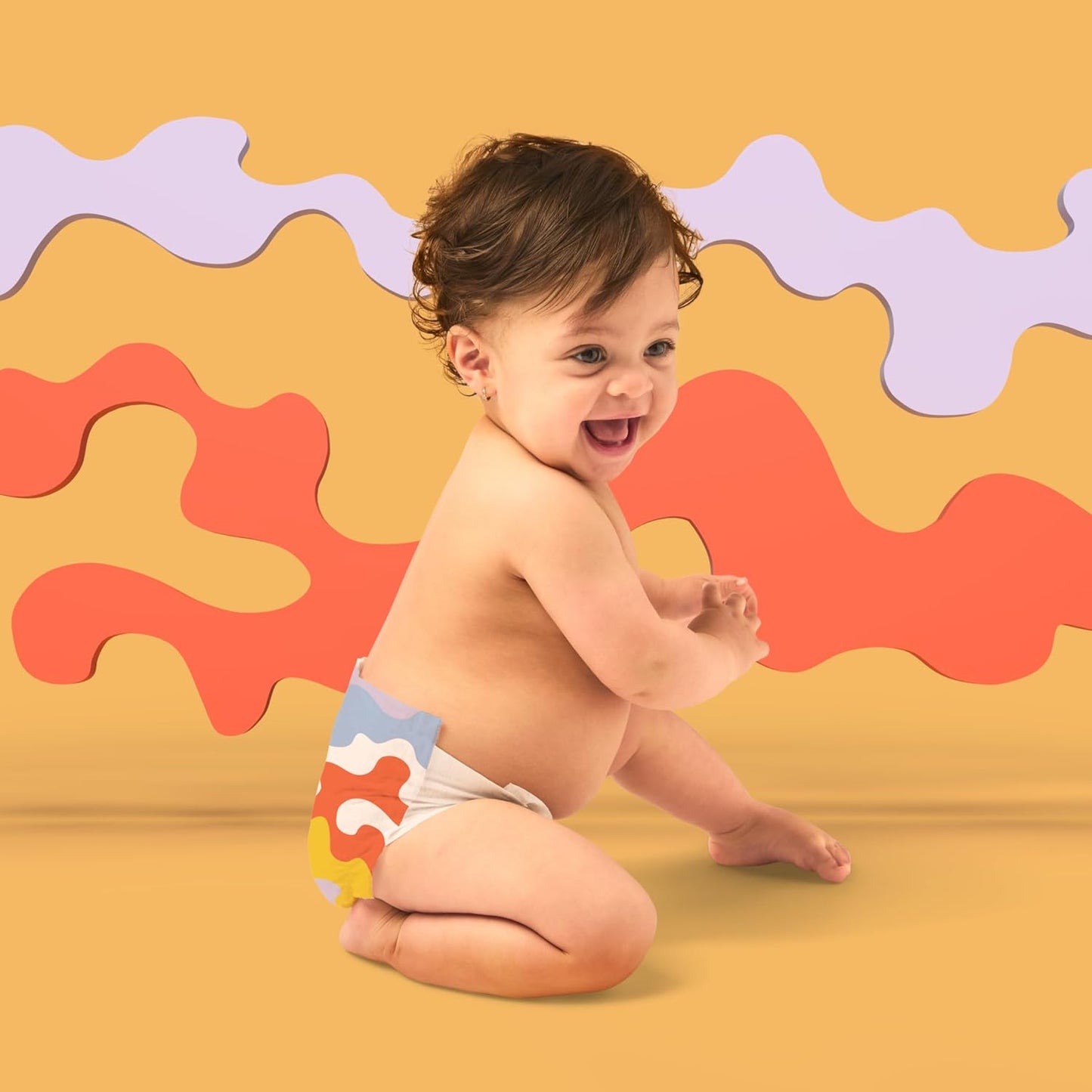 Hello Bello Premium Diapers Size 3 (14-24 lbs) Get in The Groove Designs, 25ct Jumbo Pack