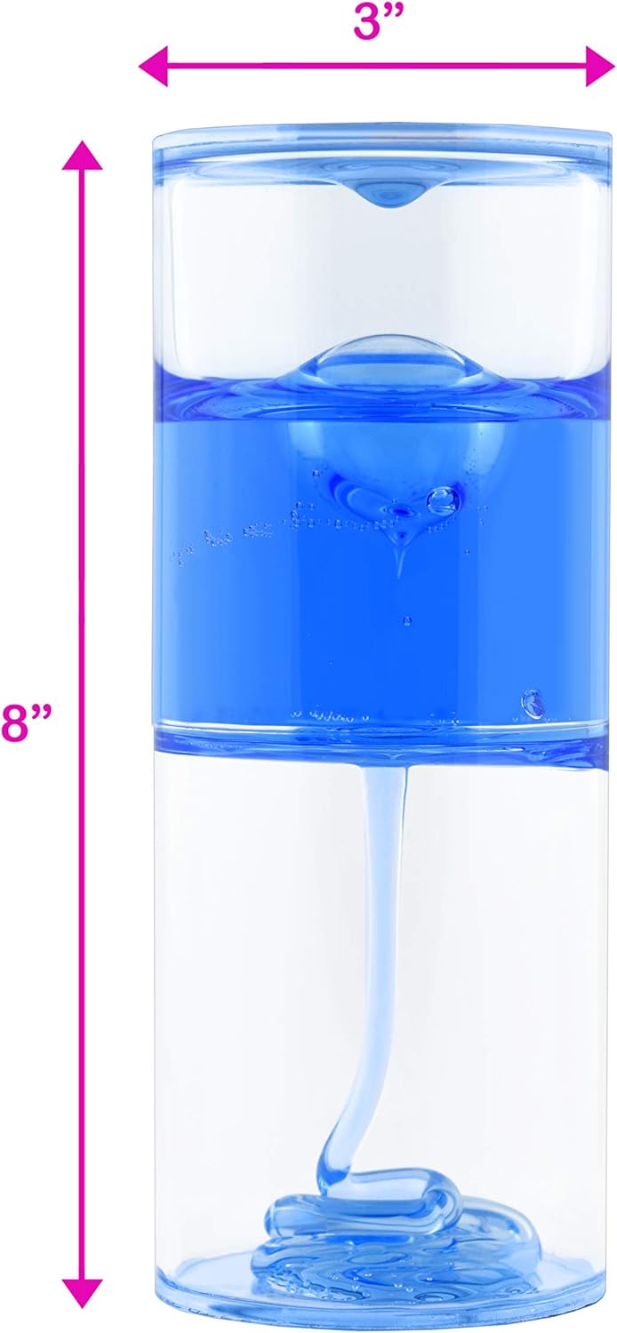 Playlearn 8" Sensory Ooze Tube Liquid Timer - Sensory Tube Ooze Timer (Blue Slow)