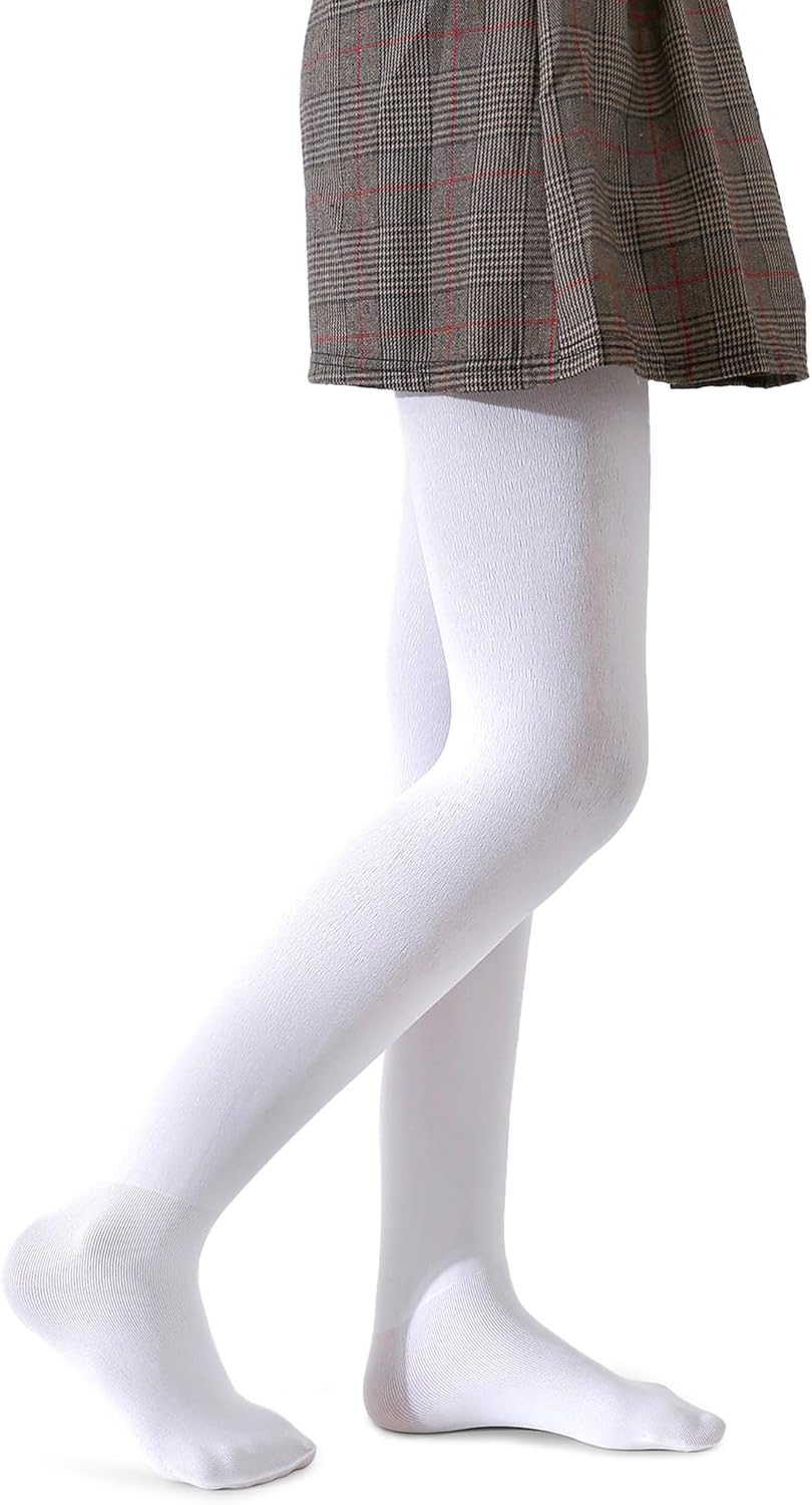 Pareberry Girl's Winter Fleece Lined Thick Microfiber Soft Tights for Kids Age 3-14