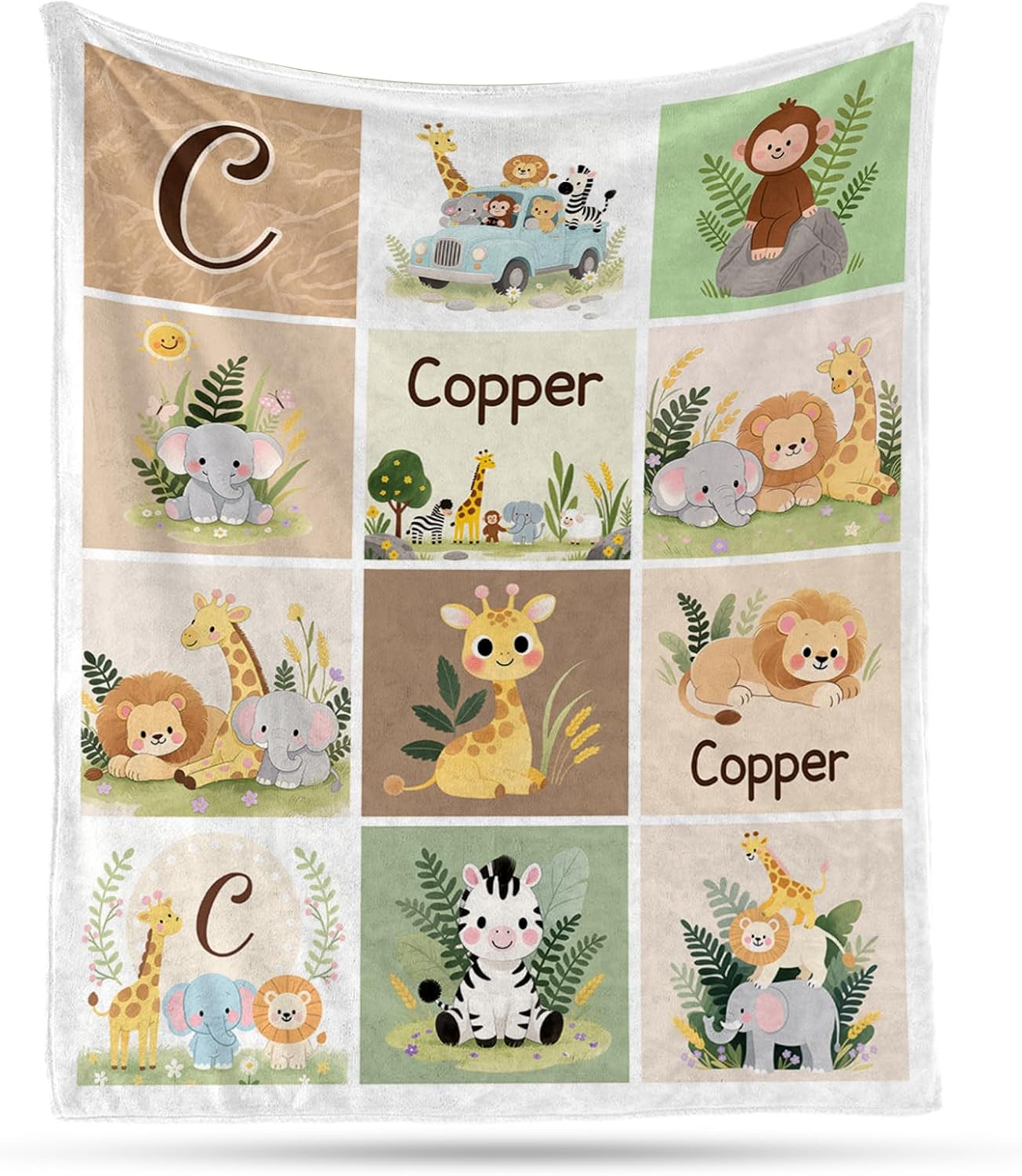 Ship Next Day, Personalized Baby Blanket – Printed in USA, Custom Baby Blanket for Boys & Girls, Baby Blanket with Name, Baby Shower, Easter, Christmas, Birthday Newborn & Toddler Gifts, Baby Gifts