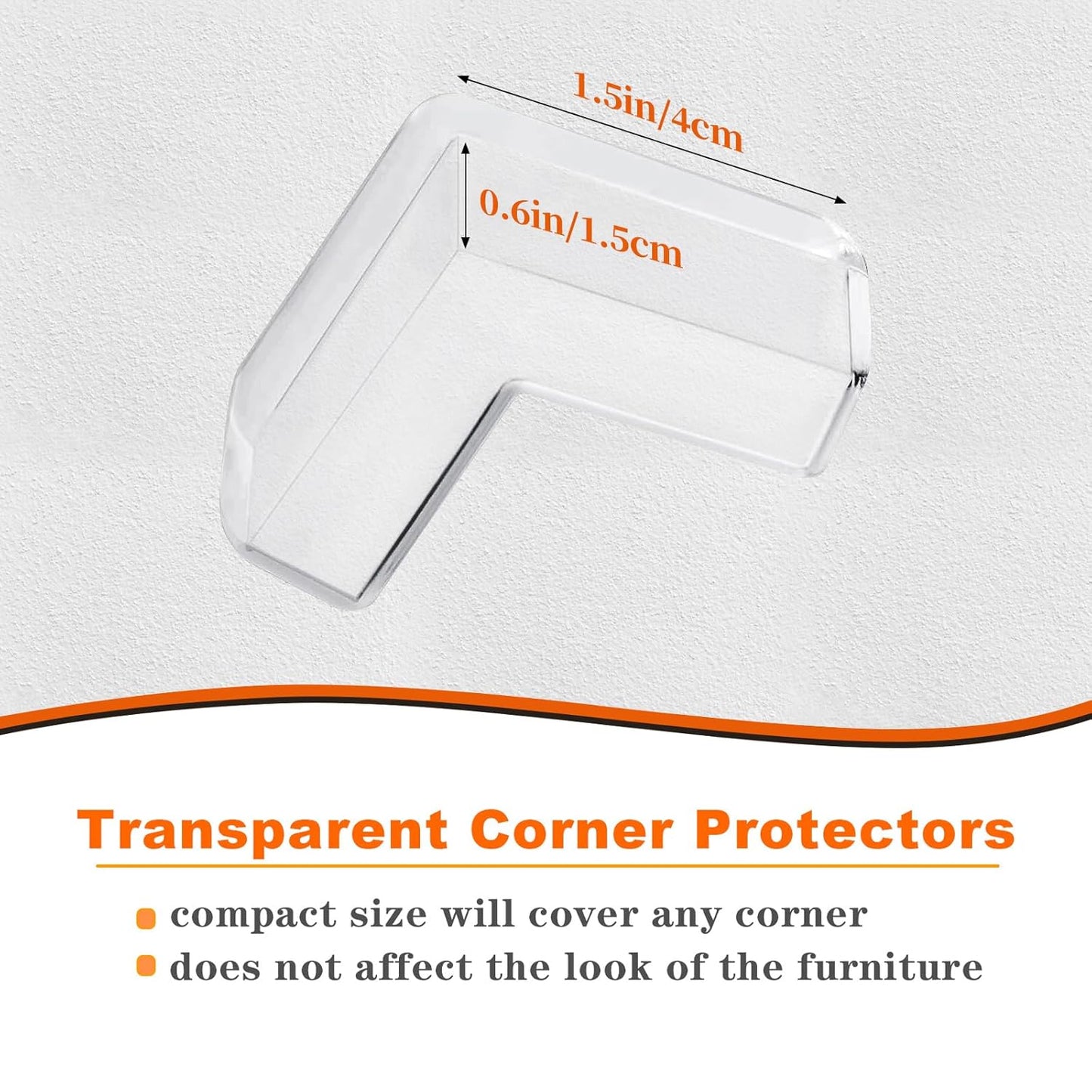14 Pack Corner Protectors for Baby, Clear Furniture Table Corner Guards Protectors Edge Bumper Safety, Baby Proofing