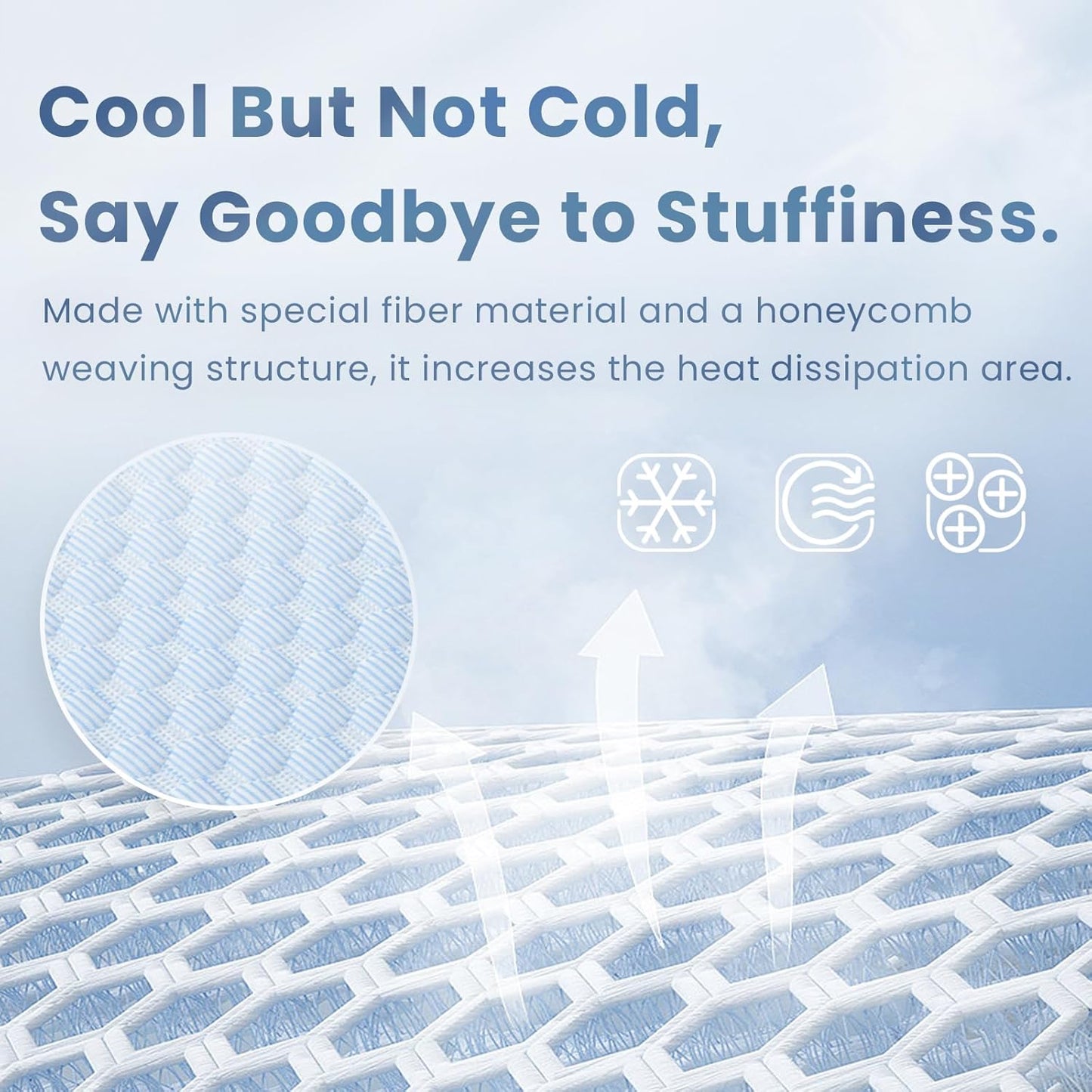 Baby Play Mat for Summer,1.3 Thick Memory Foam Cooling Floor Tummy Time Mat, Soft & Breathable, Non-Slip Rectangular for Toddlers’ Playtime & Rest(Light Blue,59"x79")