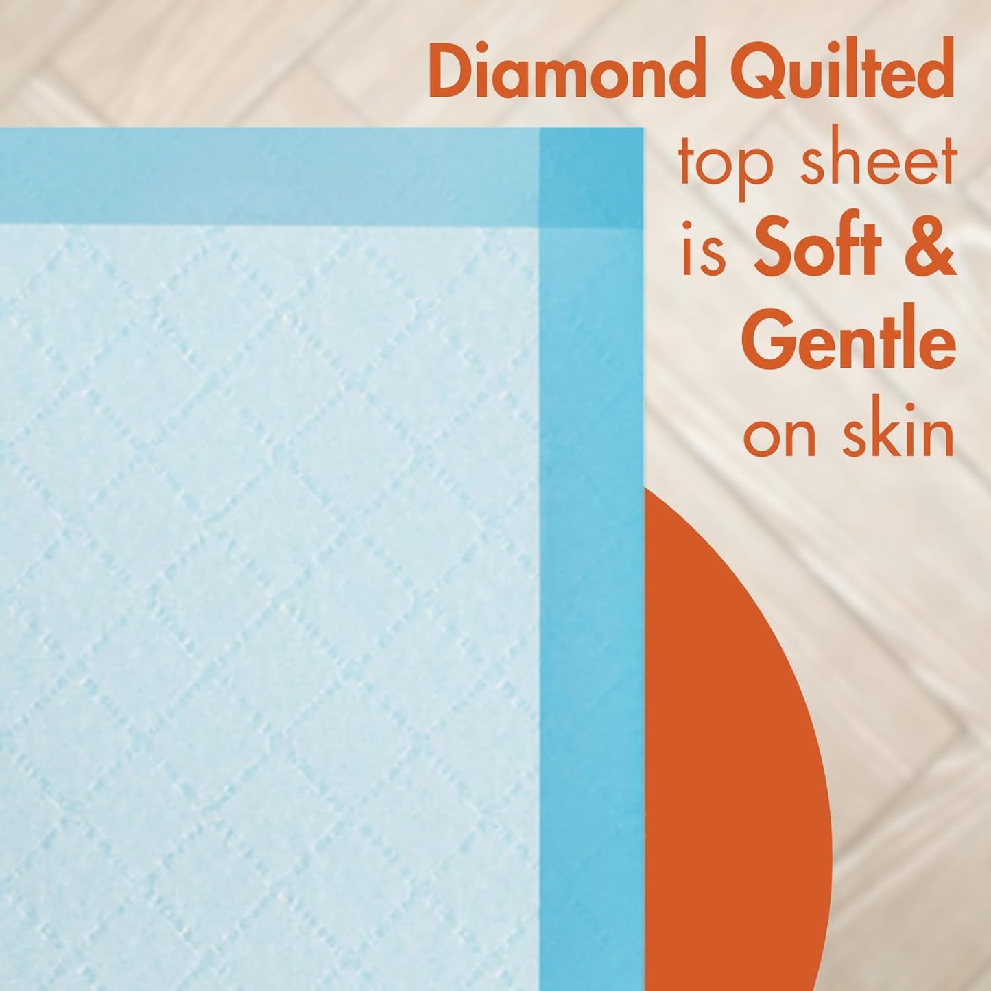 Caring Disposable Underpads, Baby Changing Liner Pads, Light Absorbency, 17 x 24 in, 300-Pack