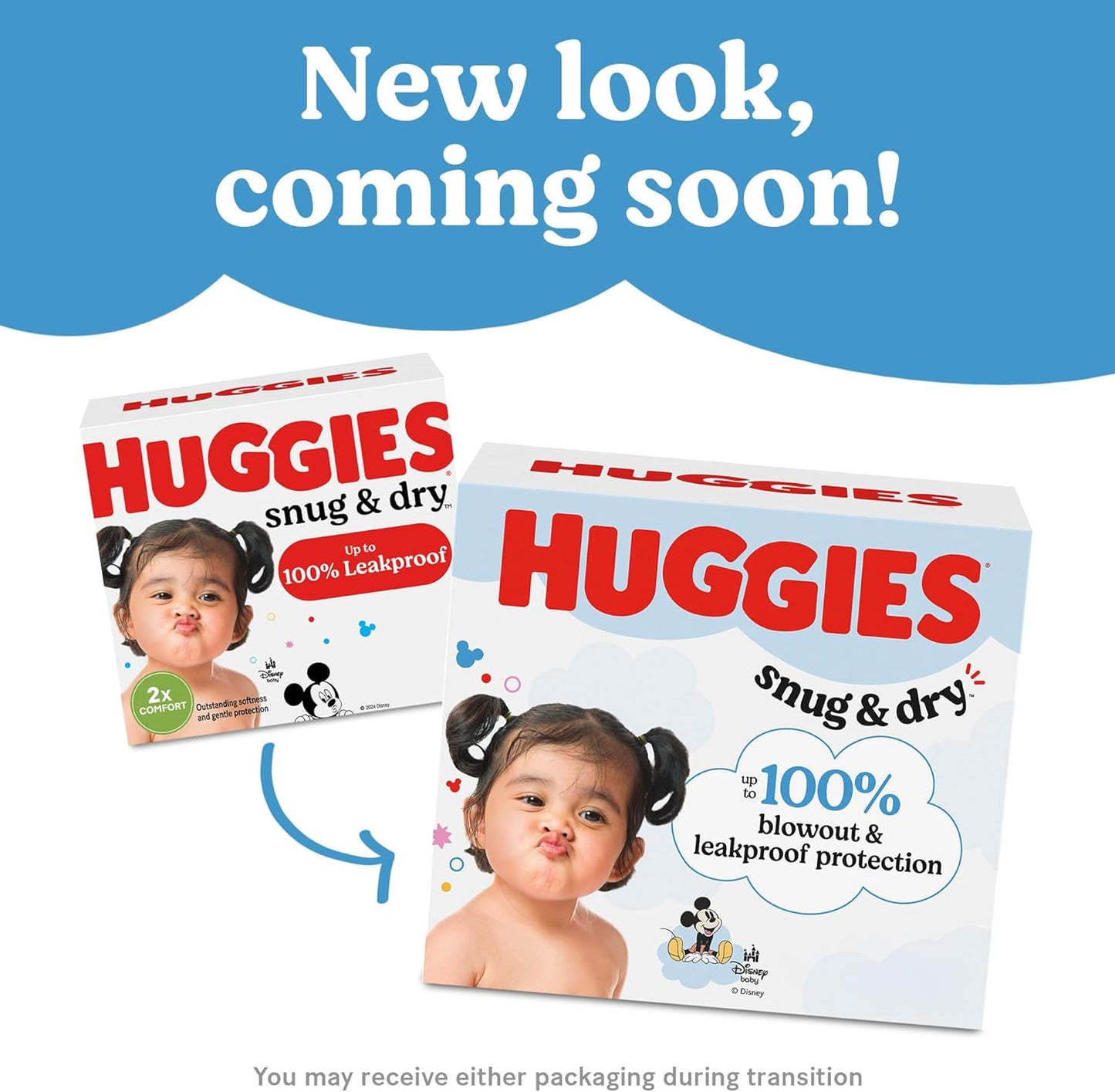 Huggies Size 4 Diapers, Snug & Dry Baby Diapers, Size 4 (22-37 lbs), 27 Count, Packaging May Vary