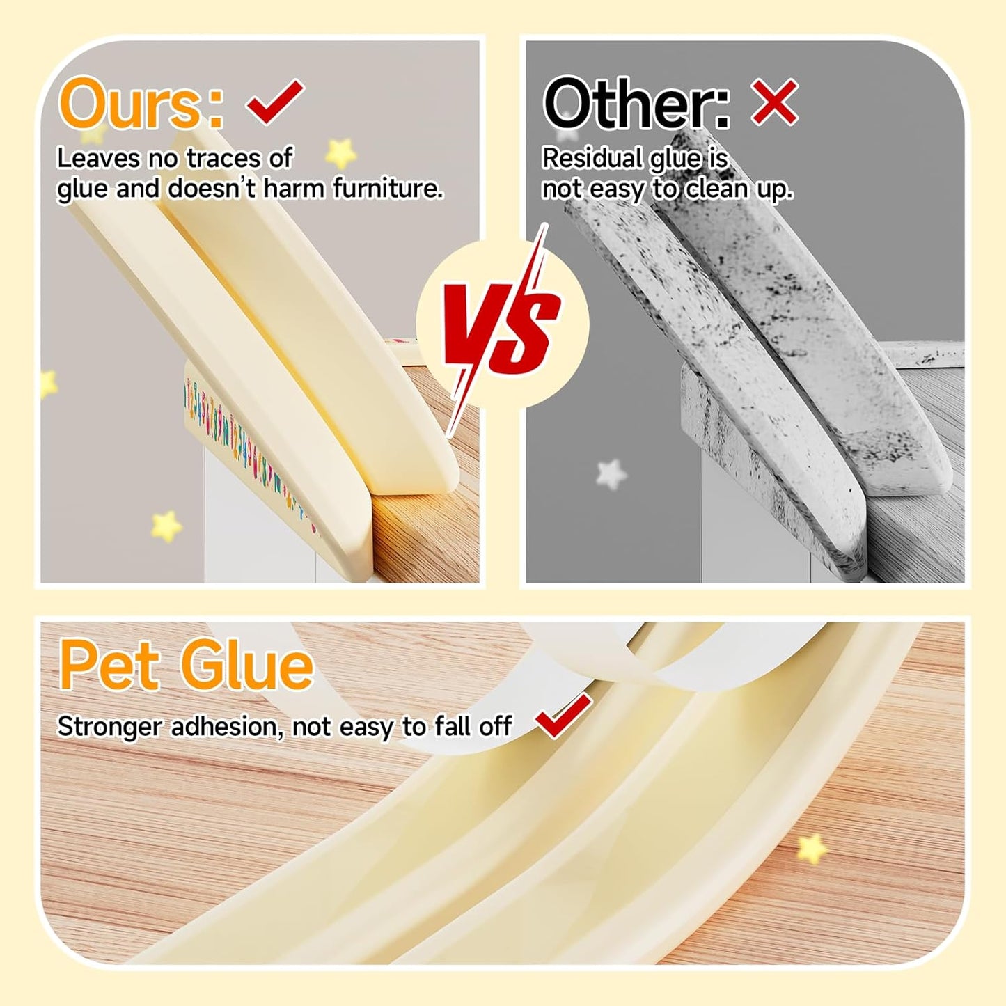 Edge Protector for Baby 6.5ft Soft Protective Foam Cushion Furniture Edge and Corner Guards Baby Child Proofing Cartoon Digital Pattern Odorless Safe for Table,Fireplace,Countertop