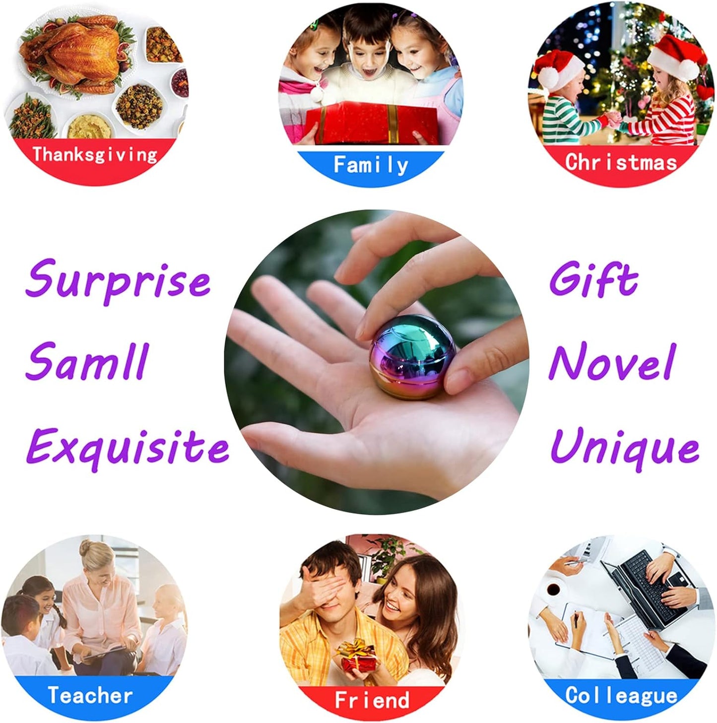 Desk-Fidget-Toys for Kinetic-Toy: Cool-Gadgets Cool-Stuff for Adults Kids Teens, Spinning Up to 180 Seconds, Stress Relief Toy for Christmas Optical-Illusion Gift for Office School Home Women Men