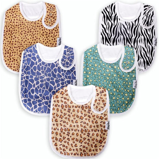 Organic Cotton Baby Bibs – Soft Teething & Drool Bib for Newborns & Toddlers – Hypoallergenic, Absorbent, Snaps