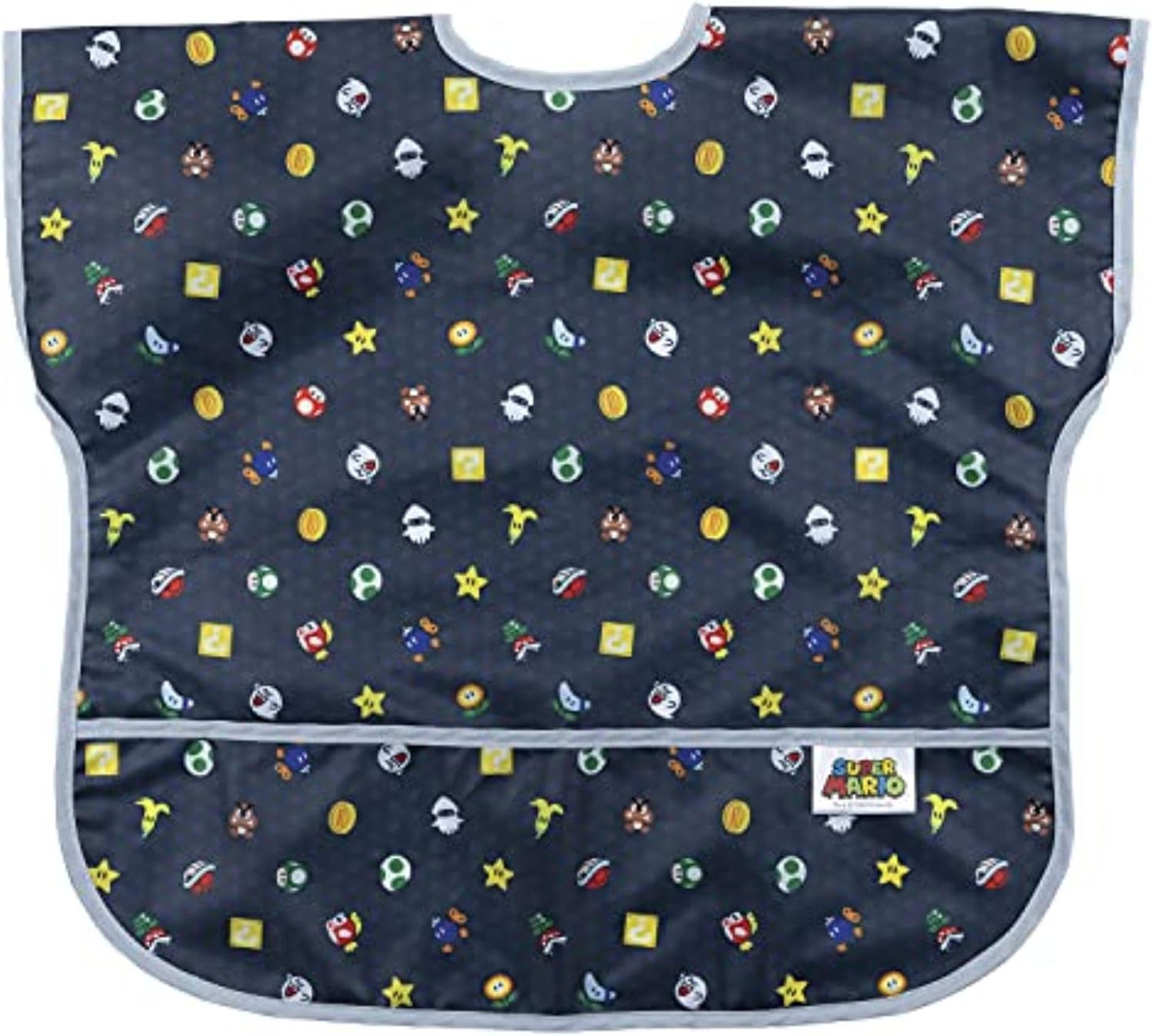Bumkins Bibs - Toddler Bibs, Waterproof, Large for 1-3 Years, Short Sleeve