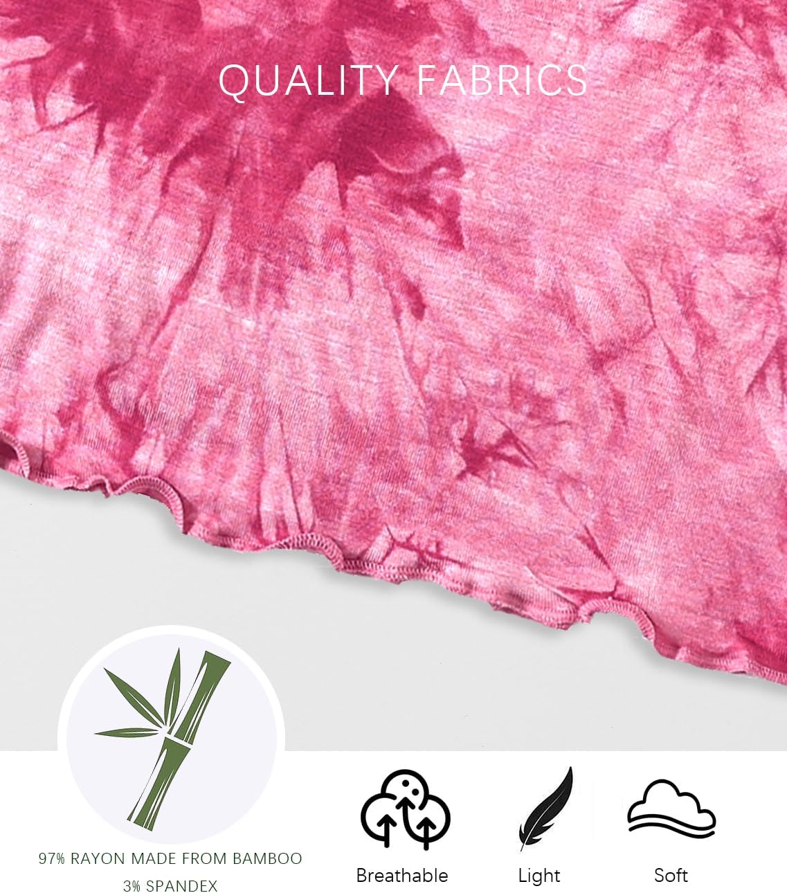 Jimonda Kids Soft Rayon From Bamboo Sleepwear Long Sleeve Boys Girls Pajama Outdoor 2-Piece tops&pant Casual sets Tie Dye PJ