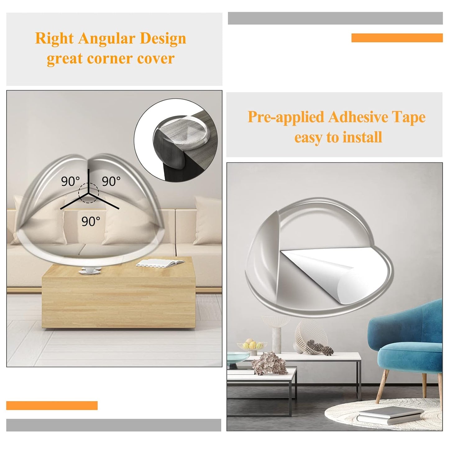 32 Pack Corner Guards Clear Corner Protectors Baby Proof Corner Guards Stop Child Head Injuries Tables, Furniture & Sharp Corners Baby Proofing