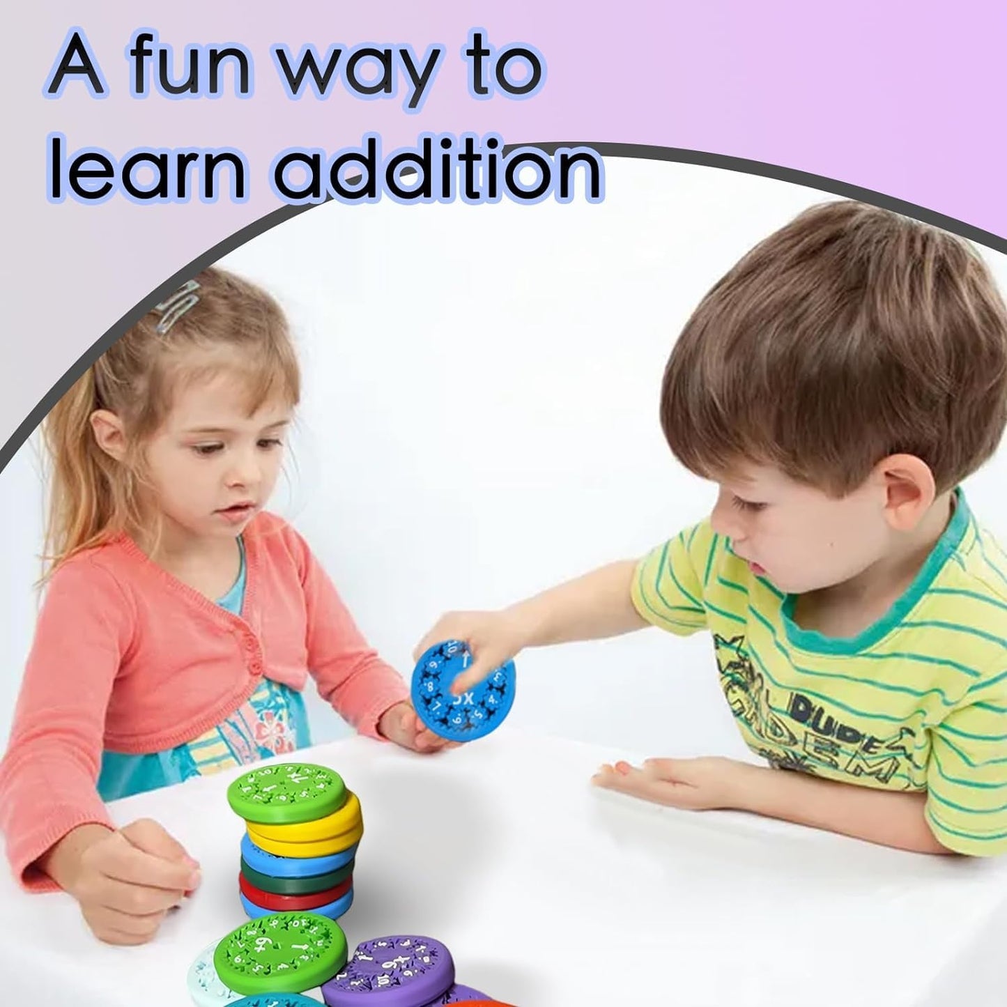 2024 Math Fidget Spinners Math Fidget Toy,Fidget Spinner Sensory Toys,Multiplication Table Game Fidget Toys,Math Games Digital Table Toy,Stress Anxiety Relief (9 Packs - Multiplication & Division)