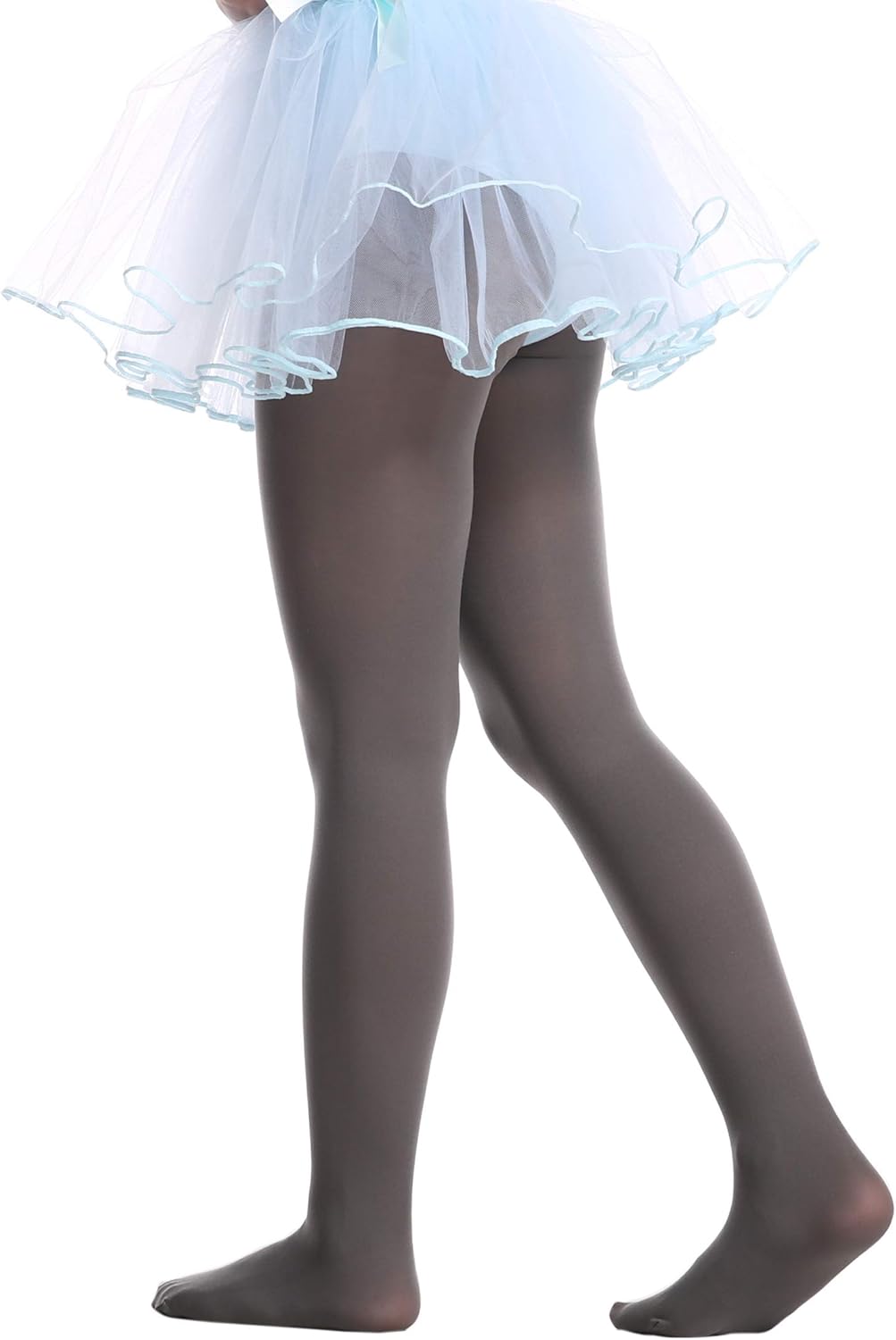 EVERSWE Girls Semi Opaque Footed Tights, Microfiber Tights