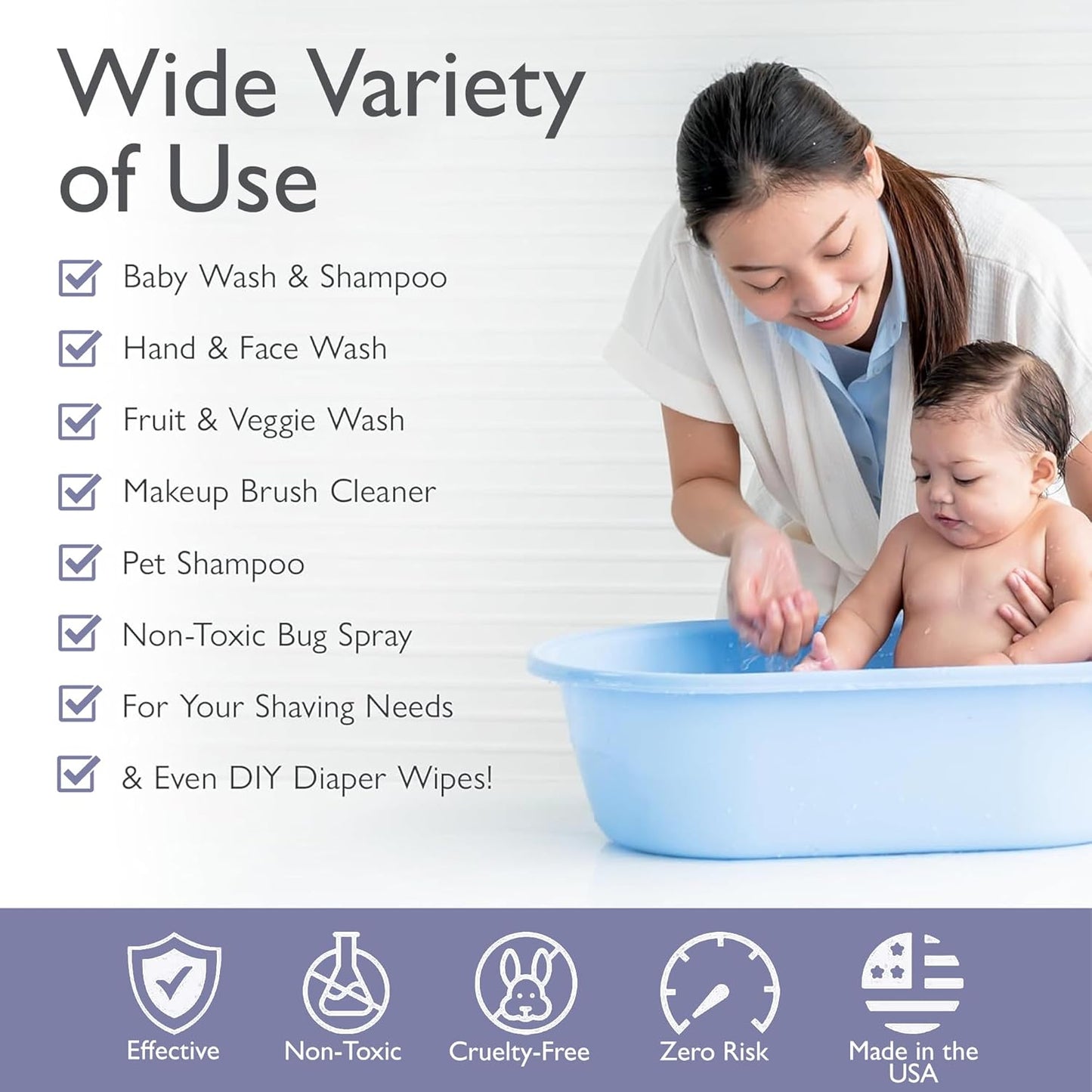 SoCal Suds & Company - Organic Foaming Baby Wash & Shampoo - Gentle Cleansing Newborn Body & Hair Soap for Sensitive Skin - Clean Natural Soothing Ingredients - Lavender, 6oz, 2-Pack