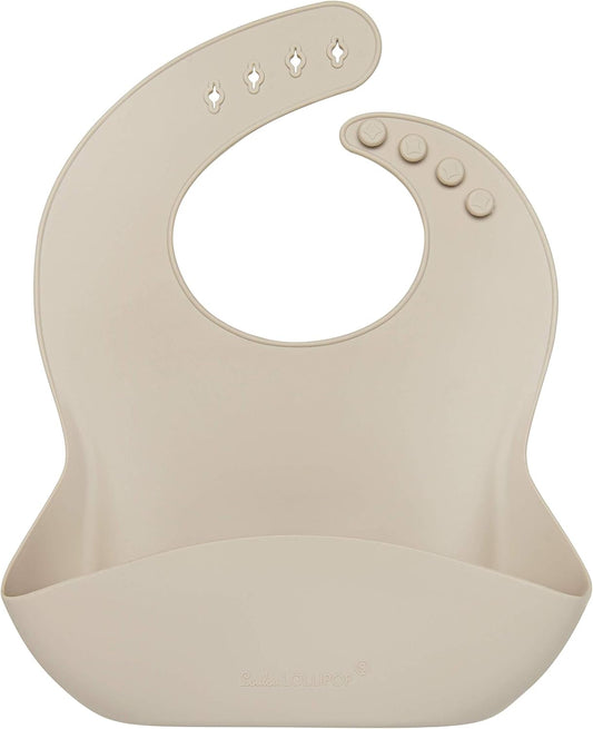 Loulou Lollipop Soft, Waterproof Silicone Feeding Bib