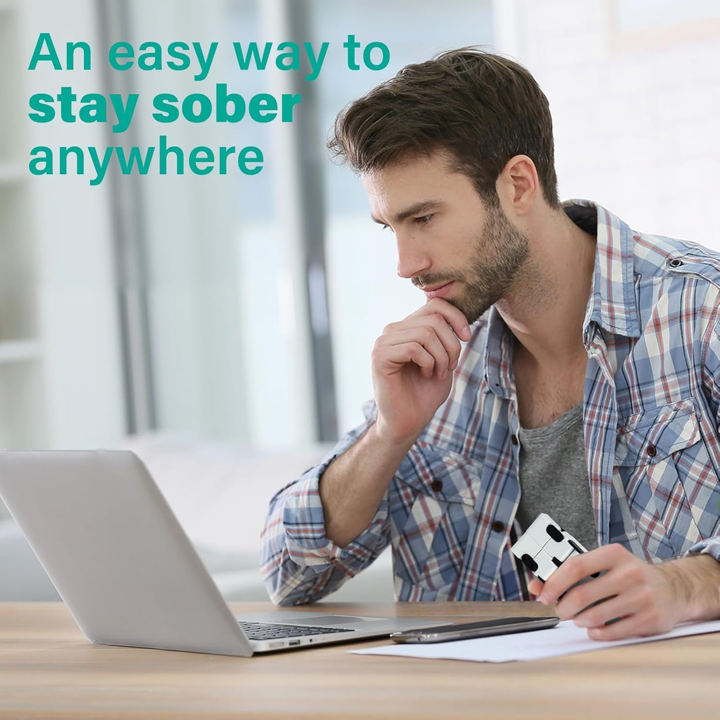 Infinitycube Fidget Toy Stress Relieving Fidgeting Game for Kids and Adults,Cute Pocket-sized Unique Gadget for Anxiety Relief and Kill Time (White/Black)