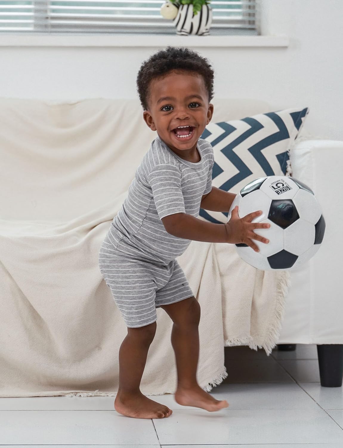 AVAUMA Stripe Pattern Baby Boys Girls Pajama Set Kids Toddler Snug fit Ribbed Sleepwear pjs for Daily Life Style