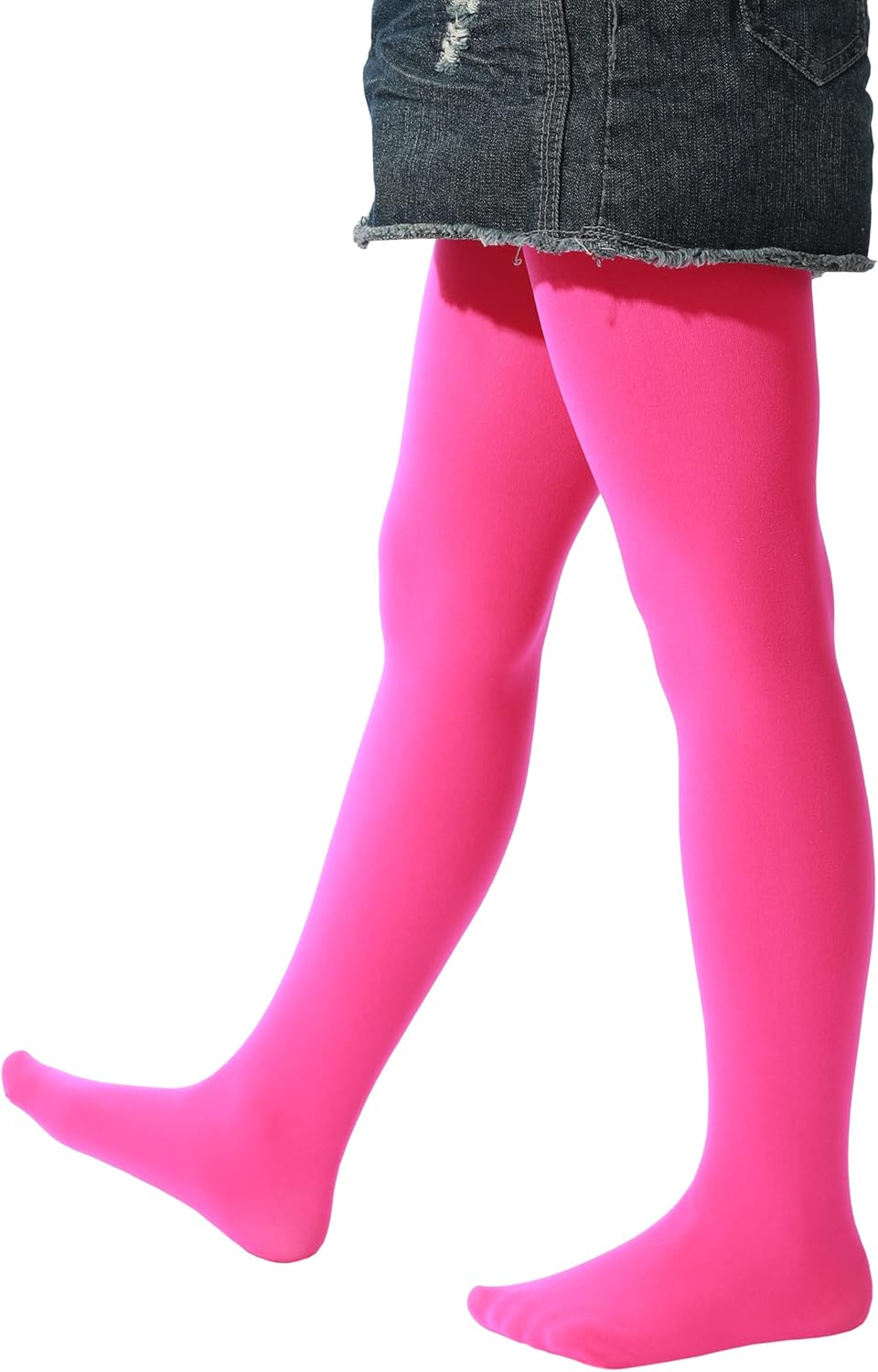 EVERSWE Girls Semi Opaque Footed Tights, Microfiber Tights