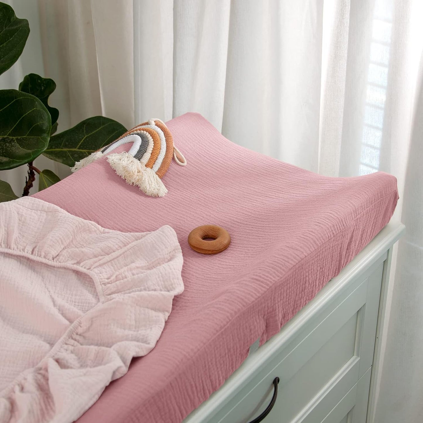 lulumoon Baby Changing Pad Cover: Muslin Diaper Changing Table Pad Cover - Changing Pad Sheets for Girls Boys