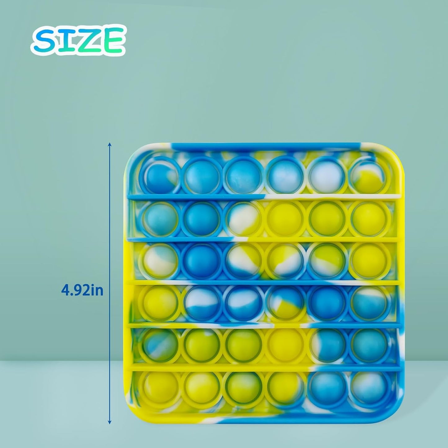 12 Pcs Pop Bubble Fidget Toys for Party Favors, Stress Relief Pressure Relieving Toys for Kids, Birthday Gifts and Classroom Game Prize Supplies, Christmas Party Gift for Kid and Adults