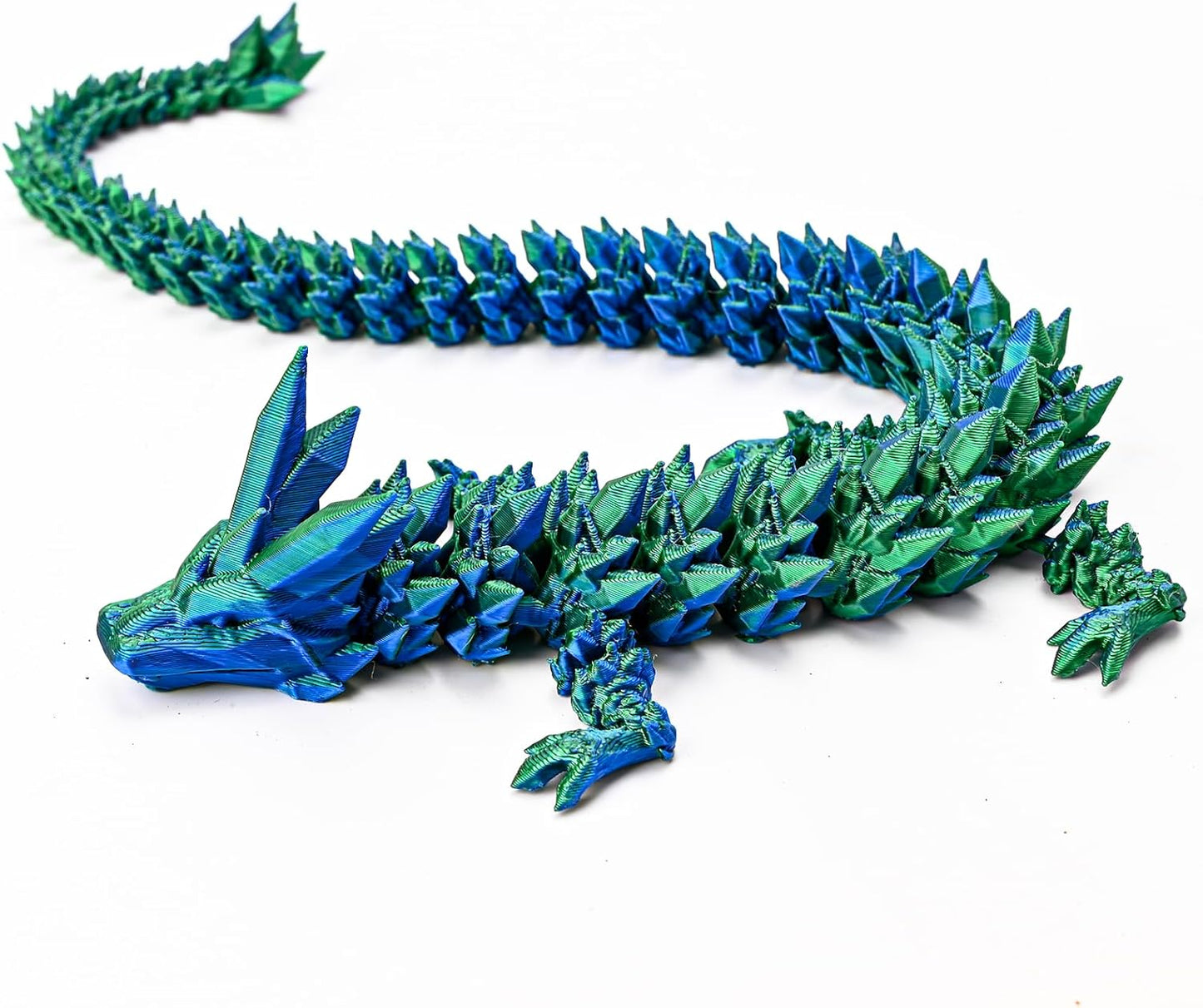 12inch Dragon Egg, Year of The Dragon, 3D Printed Dragon, Executive Desk Toys, Articulated Dragon, Fidget Toys Gifts for Adults Graduates Students Teachers (Green)