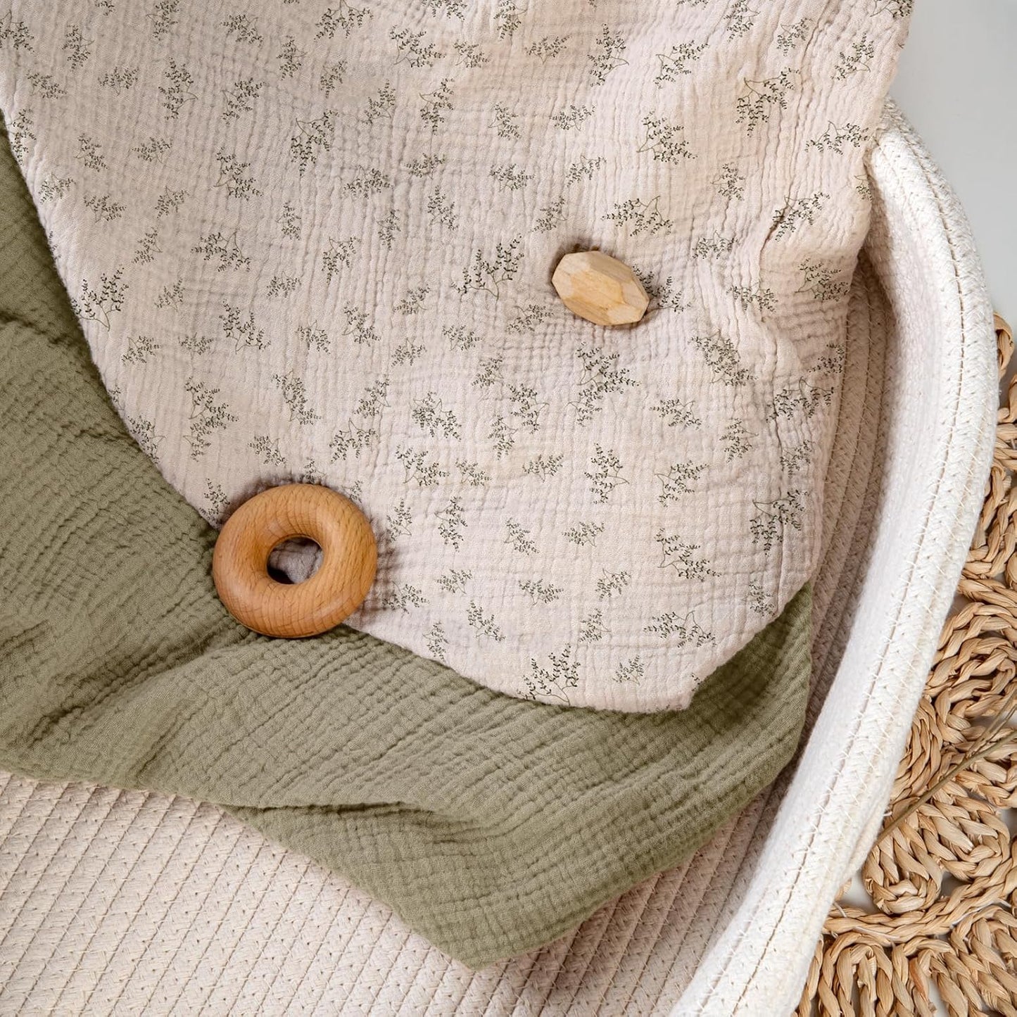 lulumoon Muslin Changing Pad Covers: Baby Cotton Changing Table Covers - Soft Changing Pad Sheets for Boys Girls