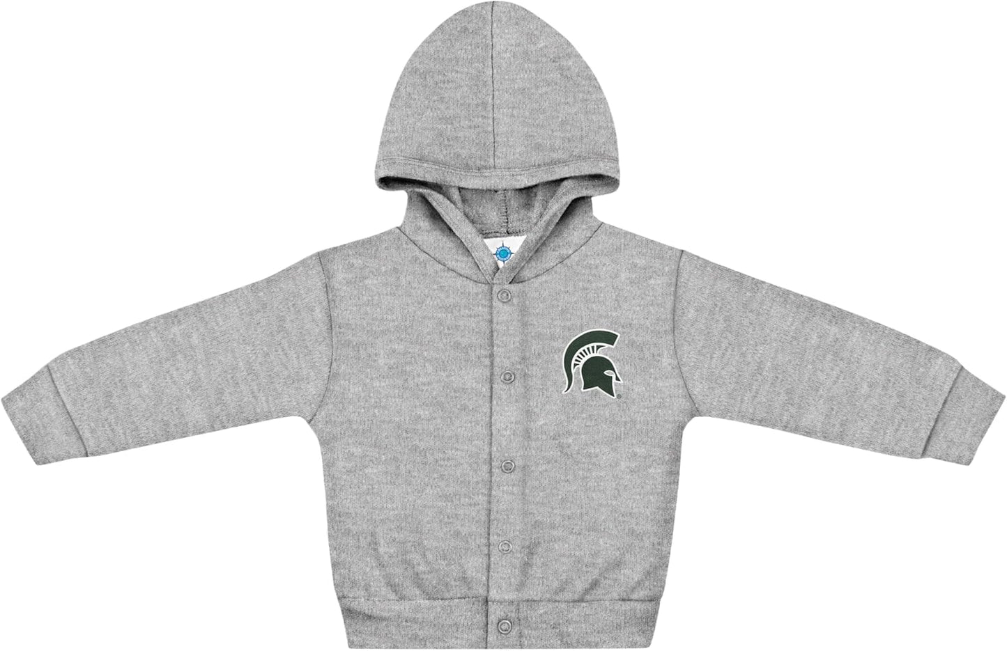 Creative Knitwear College Baby Snap Hooded Jacket - Team Logo, Multiple Colors, for Boys & Girls, (0-24 Months)