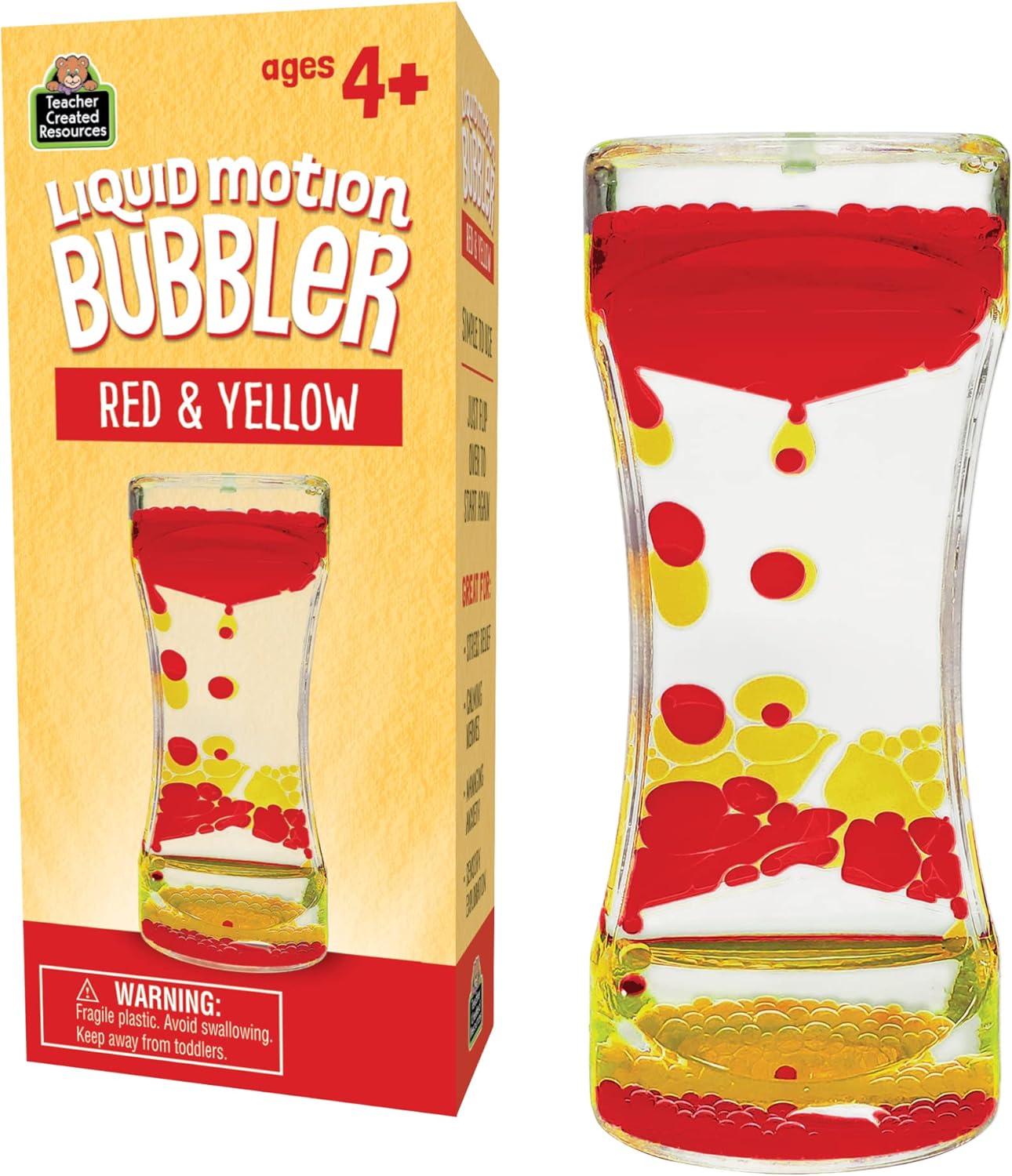 Red & Yellow Liquid Motion Bubbler