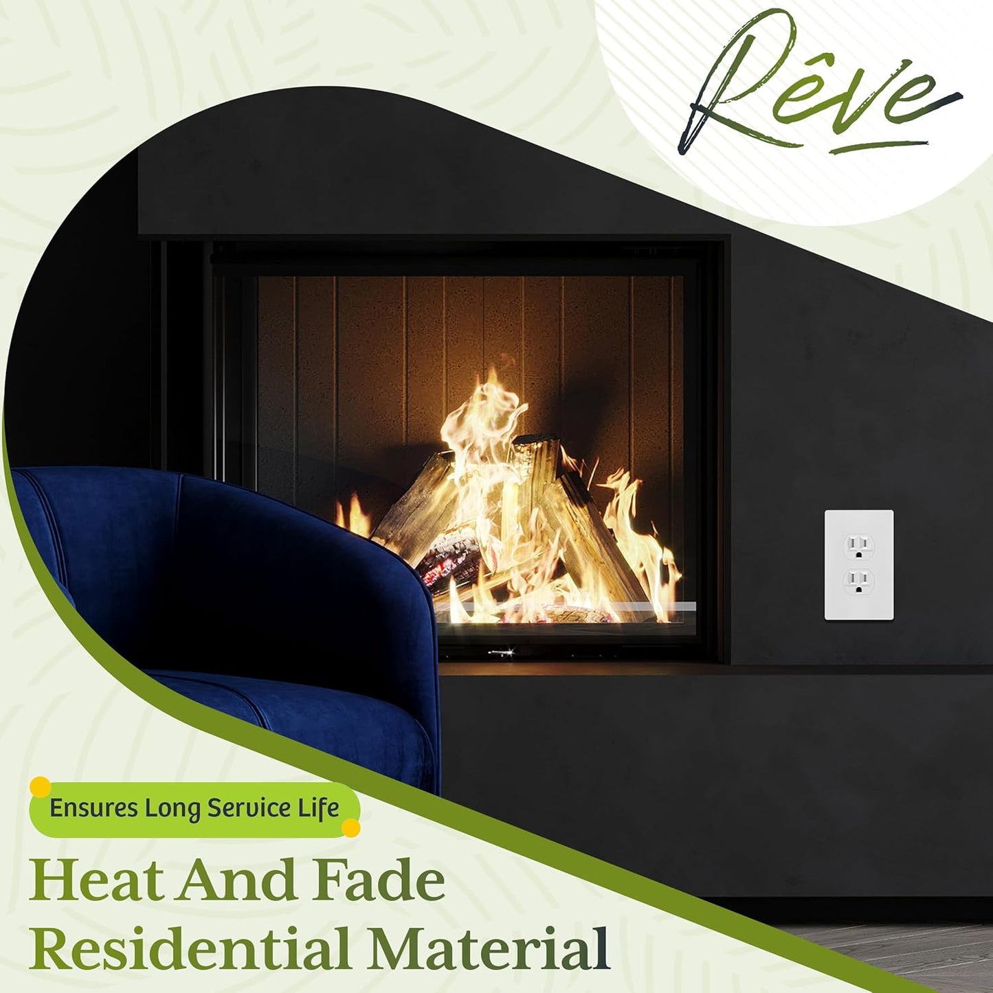 TG Screwless Duplex Wall Plate Covers, Child Safe Receptacle Outlet Covers, Size 1-Gang 4.68"x 2.93",Unbreakable Polycarbonate Thermoplastic,SP-S1-W-5PCS,Glossy, White, 5 Pack