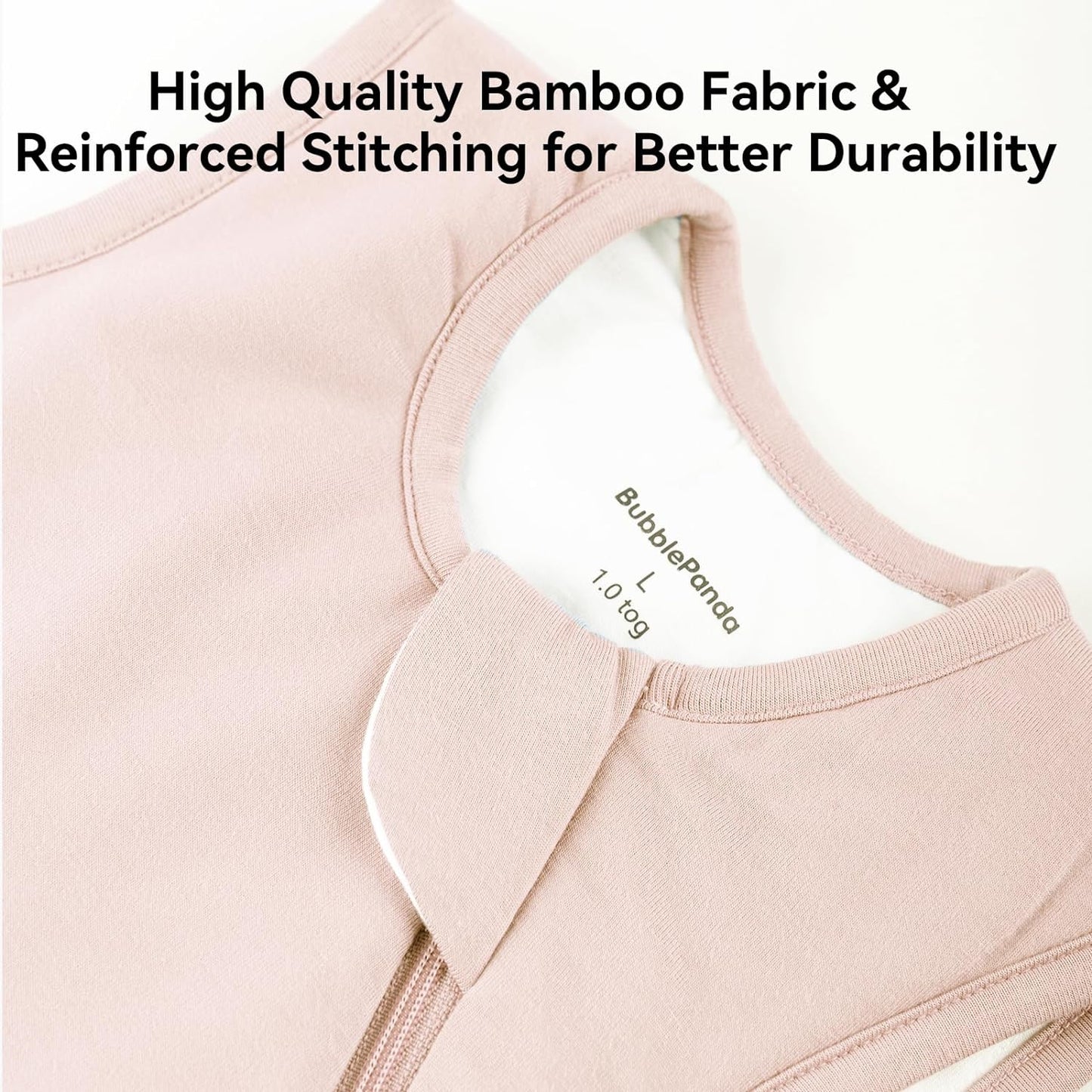 BubblePanda Rayon Made from Bamboo Sleep Sack 12-18 Months 0.5 Tog Soft Lightweight Toddler Sleep Sack 1t for Babies 2-Way Zipper Wearable Blanket Baby 12 Months