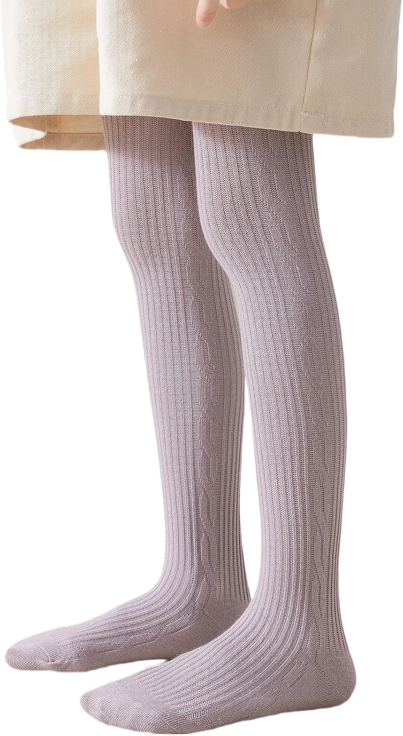 BINIDUCKLING Baby & Toddler Cable Kit Tights for Girls 6 Months - 8 Years