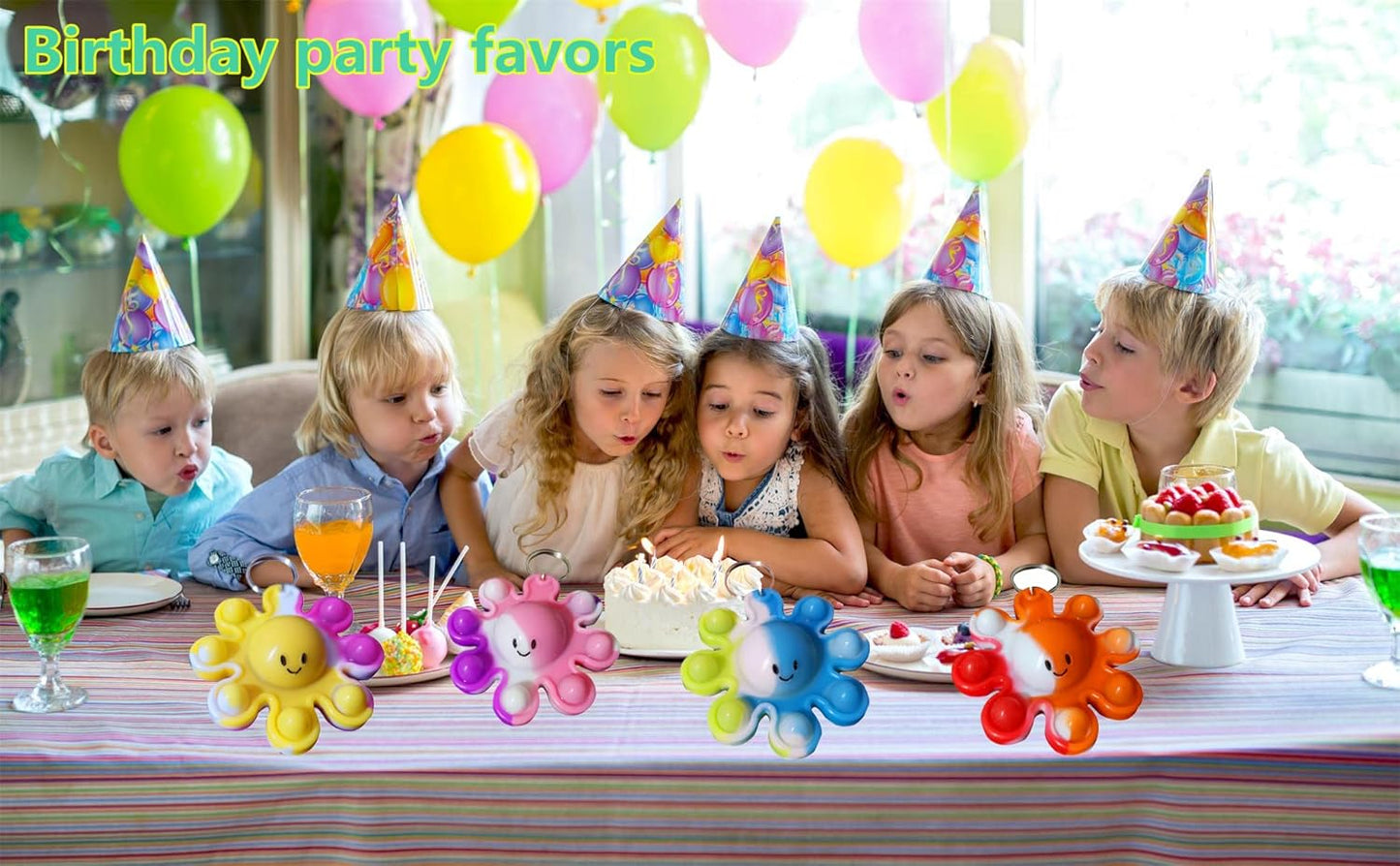 10 packs Bulk Mini pop Fidget Keychain，birthday Party Favors Supplies Classroom summer Student Prize