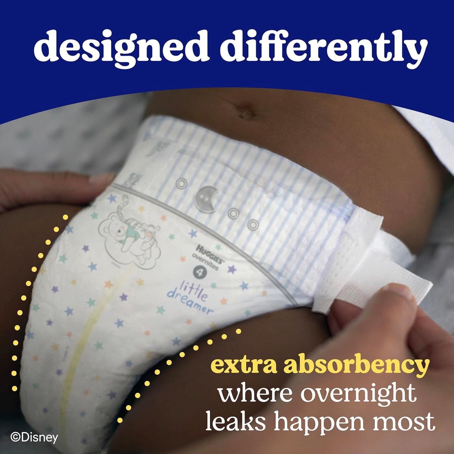 Huggies Overnites Size 5 Overnight Diapers (27+ lbs), 50 Ct, Packaging May Vary