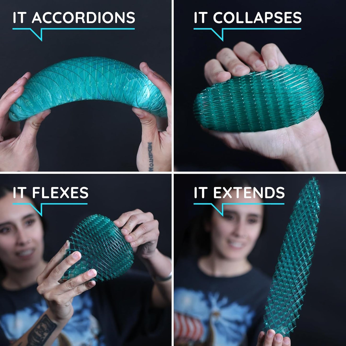 Morf Fidget Worm Toy - Desk Fidgets for Adults - Cool Satisfying Worm Fidget Sensory Toys - Fun and Interactive Morf Fidget Toy for Kids - USA Patent Pending Morf Figgy Toys - Big - 20 x 20