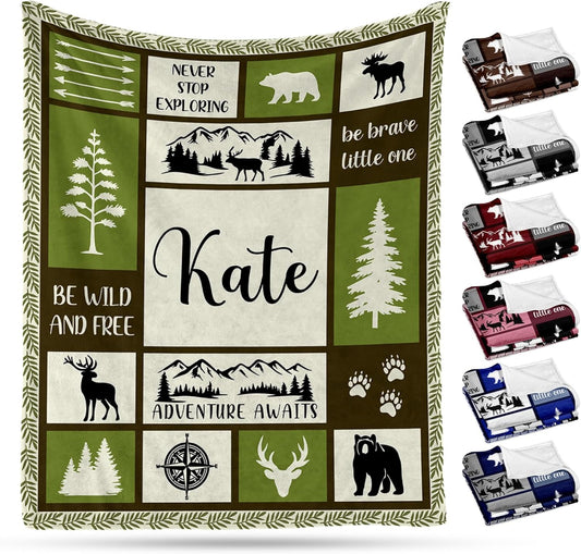 Ship Next Day, Personalized Baby Blanket – Printed in USA, Custom Baby Blanket for Boys & Girls, Baby Blanket with Name, Baby Shower, Easter, Christmas, Birthday Newborn & Toddler Gifts, Baby Gifts