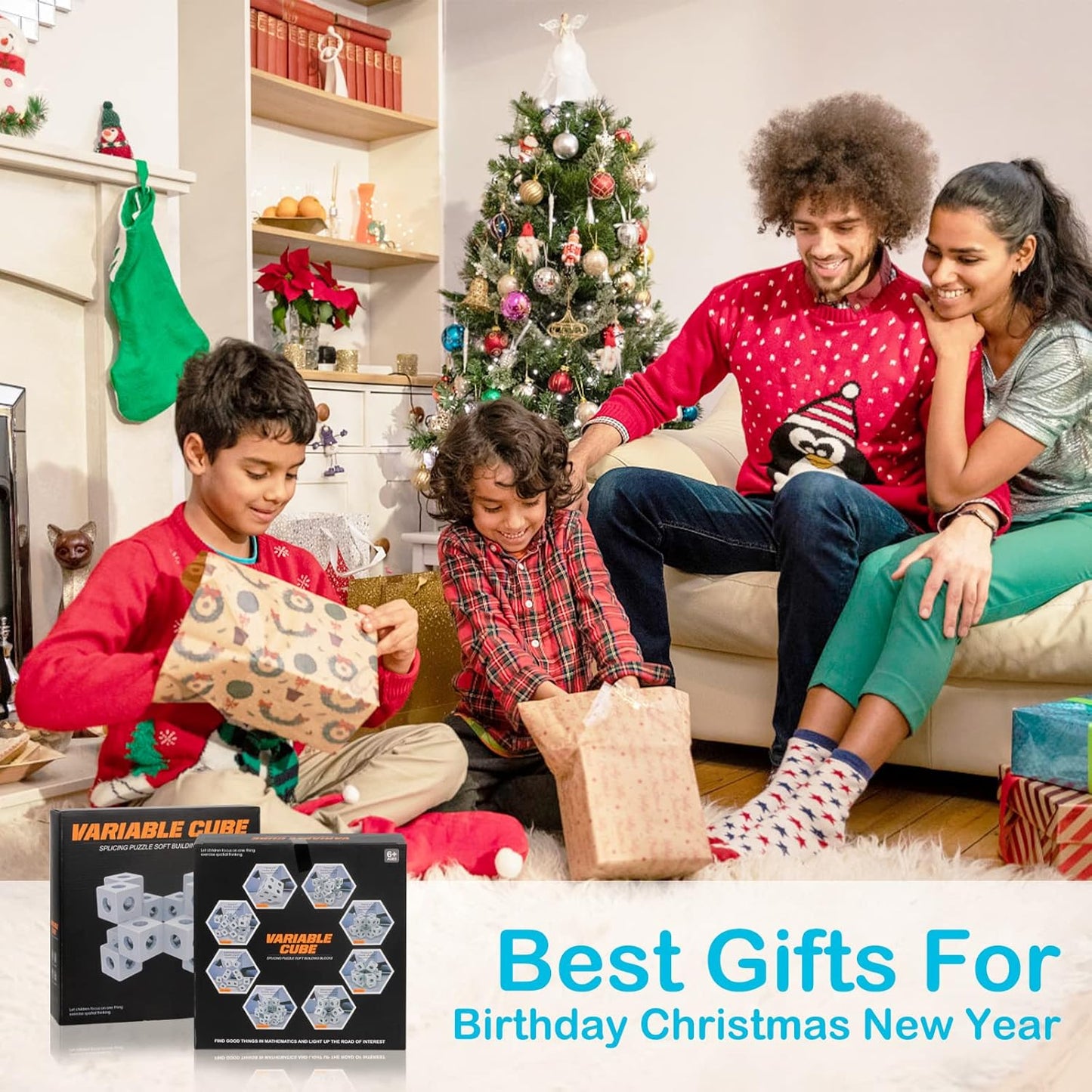 Fidget Toys Kids Building Bocks: 3D Puzzles Boxes Infinity Toy STEM Magic Cubes Cool Stuff Gadgets Birthday Gifts for Ages 12 13 14 15 16 17 18 Year Old Boys Girls Christmas Stocking Stuff Gift Toys