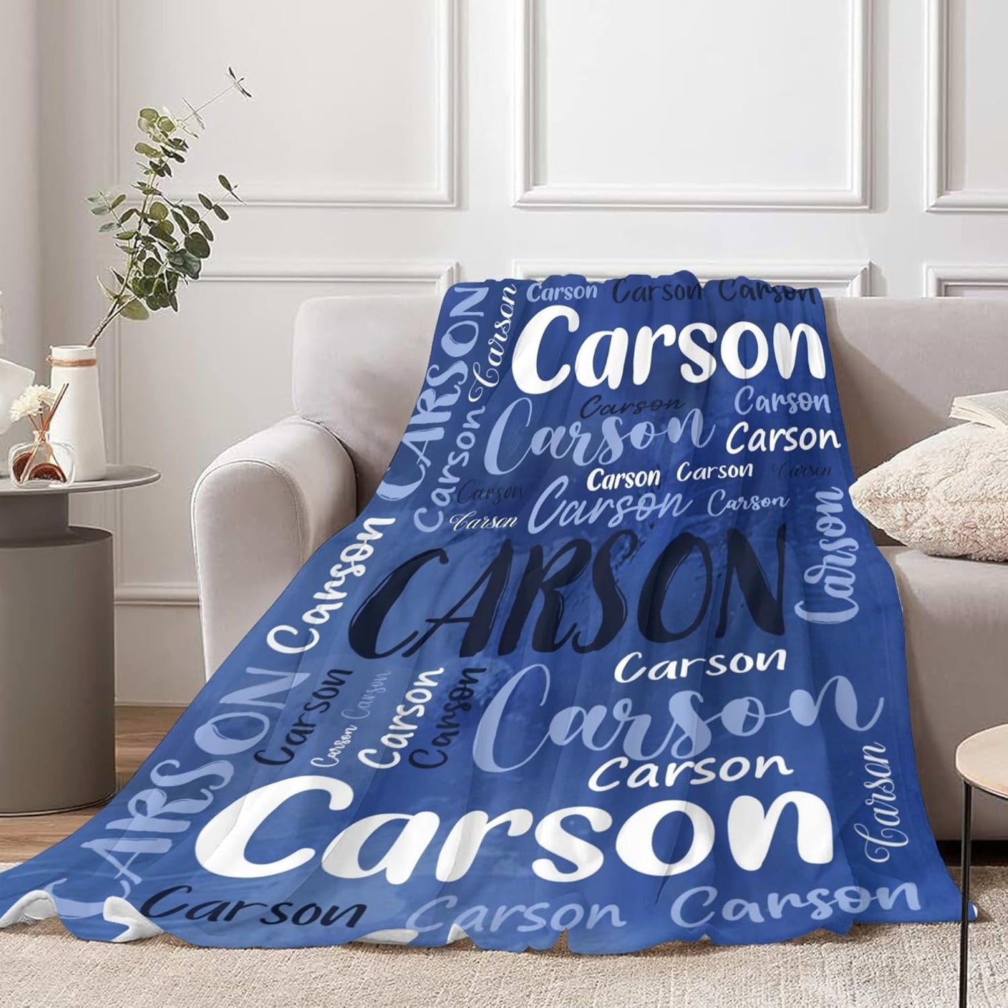 Custom Blanket Personalized Baby Blankets Customized Blanket with Name for Girls Adult Women