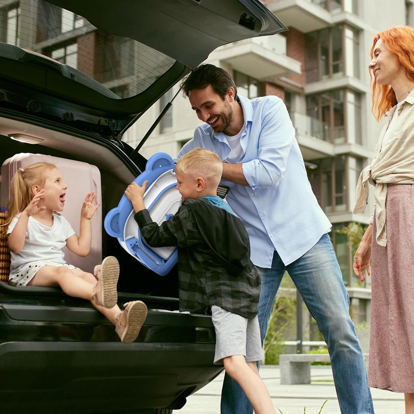 TPN Collapsible Baby Bathtub, Baby Bath Tub with Soft Cushion & Real-Time Thermometer, Baby Bathtub Infant to Toddler Tub (0-36 Months), Portable Newborn Travel Bath tub