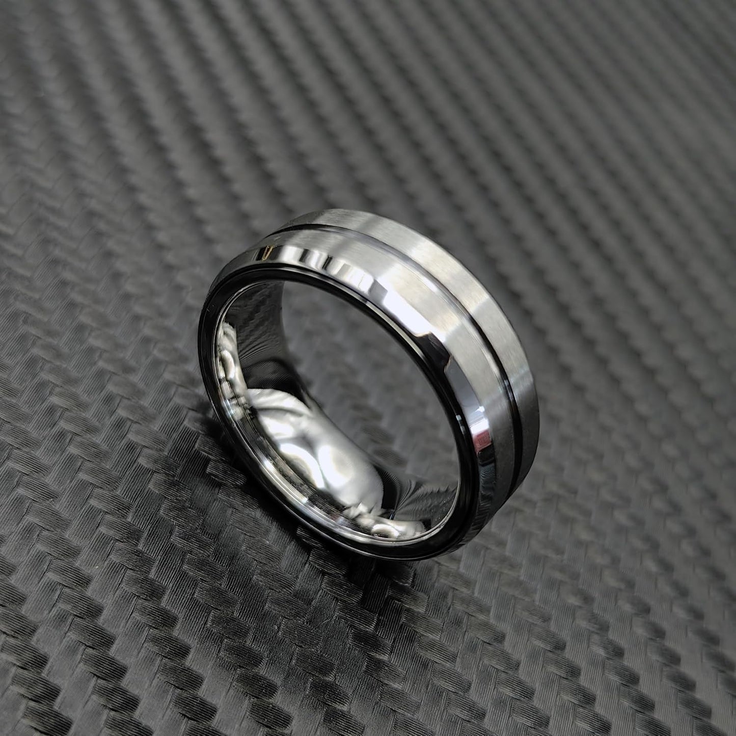 EDC Fidget Slider Fidget Toy Adult Stress Relief Metal Ratchet Ring Jewelry ADHD Recreational Fidget Toy Tactile Coin (Silvery, 11)