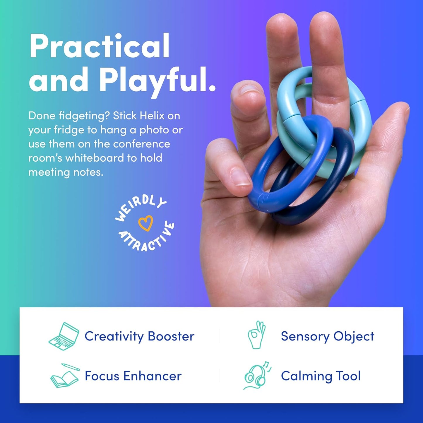 Speks Helix Fidget Toy for Adults and Desk Toy for Office - Wave