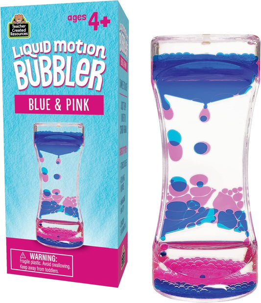 Blue & Pink Liquid Motion Bubbler