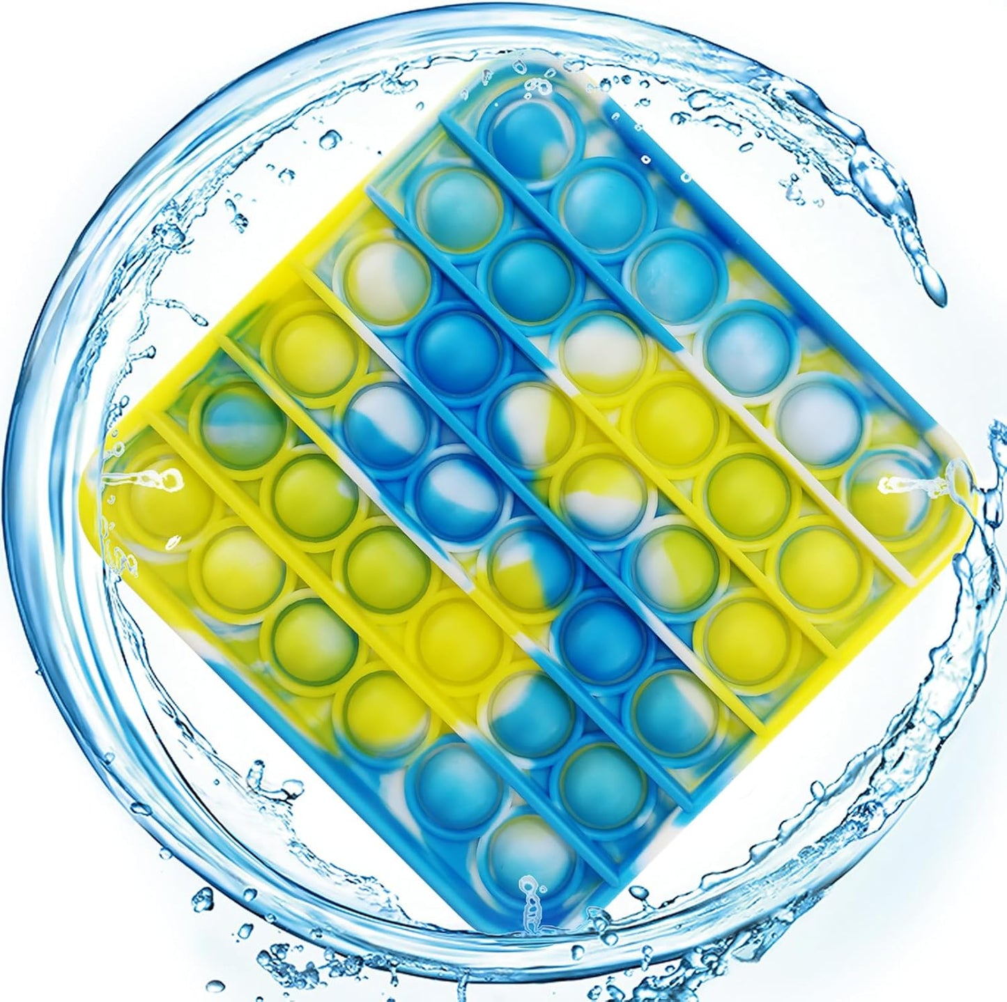 12 PCS Pop Fidget Sensory Toys for Party Favors,Push Pop Bubble Silicone Squeeze Sensory Toys for Kids Adult Autism Special Needs Stress Relief Gift for Birthday Christmas Valentine Classroom Prizes