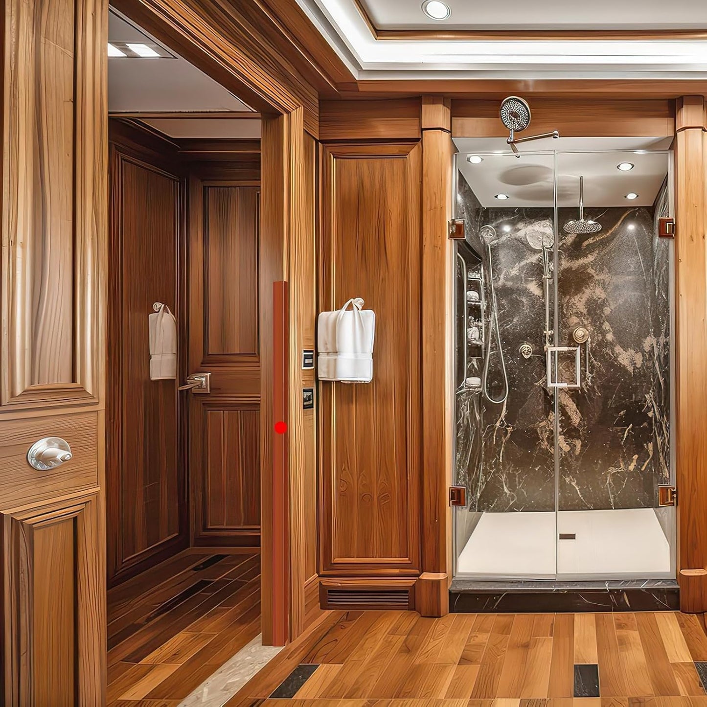 2PCS Wall Corner Protectors Guards - Self Adhesive Corner Protector & Corner Guards for Walls Edge Protection, Easy to Apply - No Tools Needed(Brown, 39.37"x1.18")